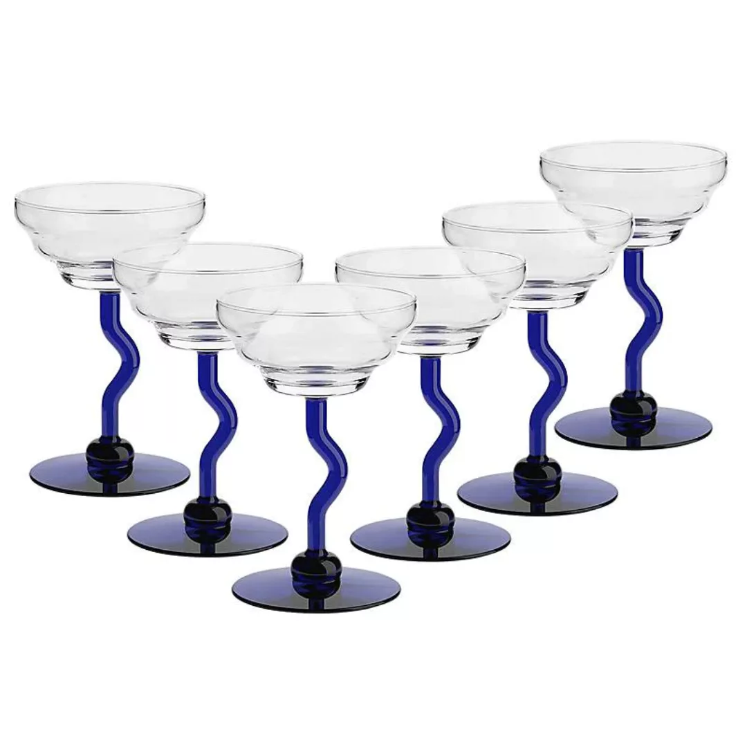 Eiscremeglas 6er-Set Molise Bambini 20cm blau günstig online kaufen