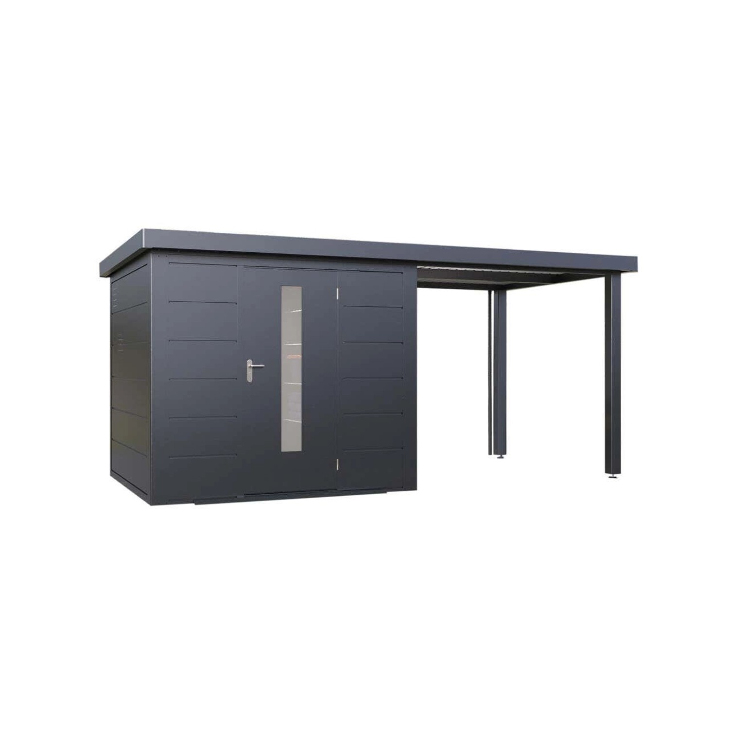 Finnhaus Wolff Metall-Gerätehaus Thorin 4824 Anthrazit günstig online kaufen