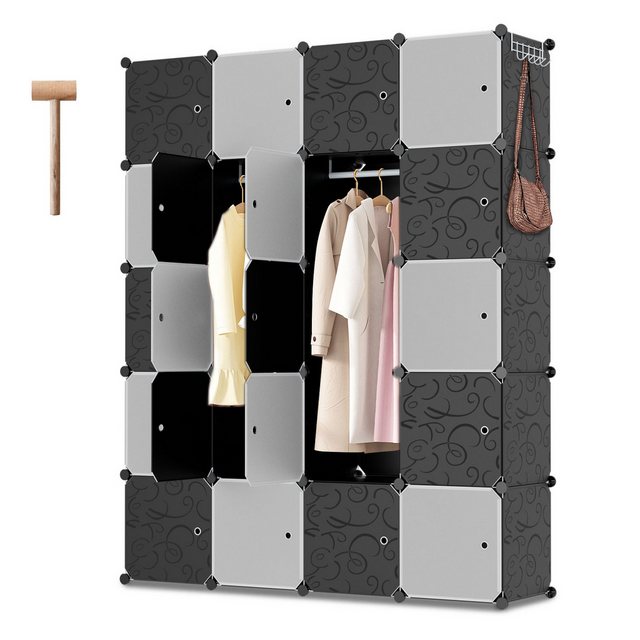 Clanmacy Kleiderschrank 20 Fächer Aufbewahrungsbox DIY Regalsystem (Mosaik günstig online kaufen