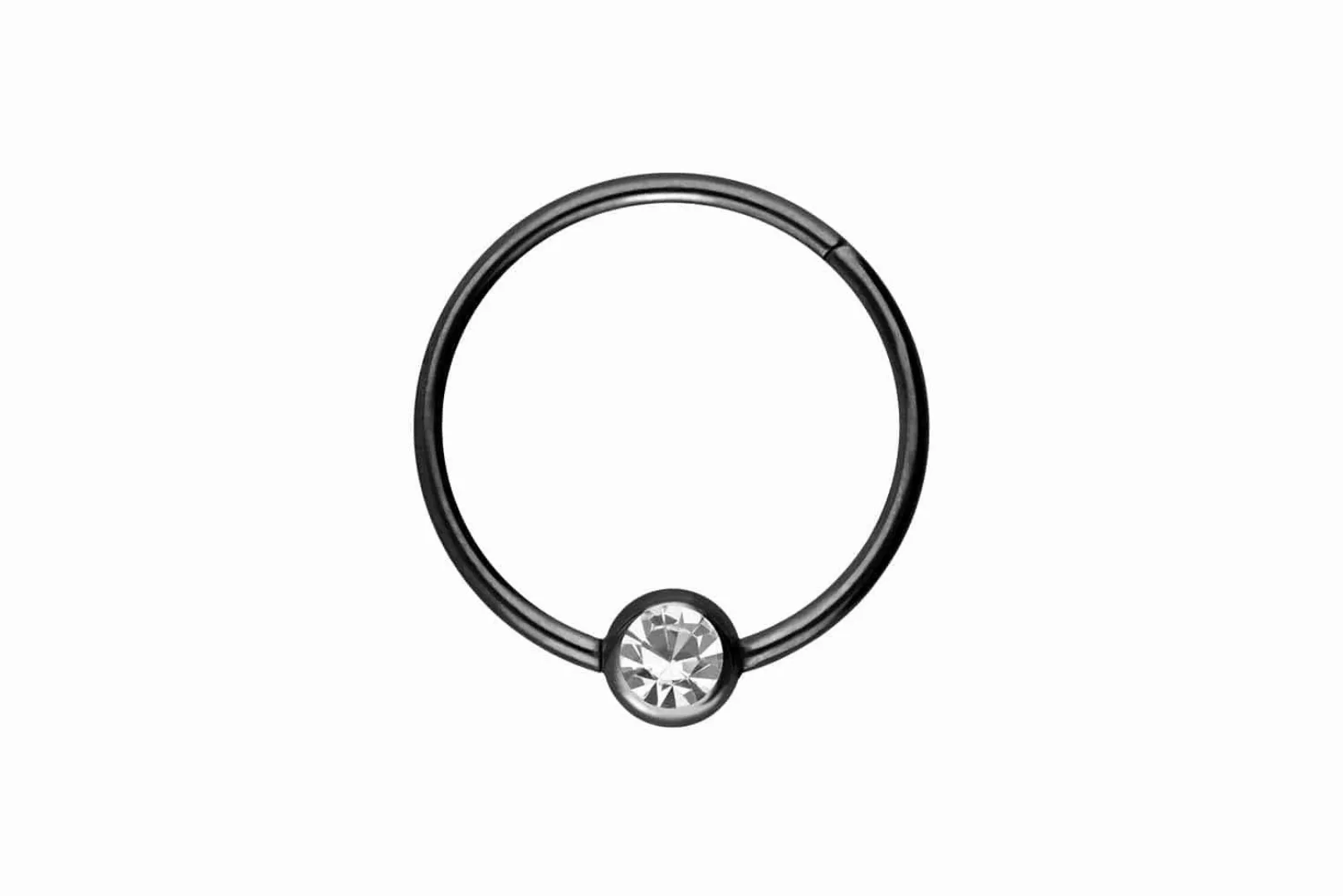 PIERCINGLINE Nasenpiercing Chirurgenstahl Segmentring Clicker KRISTALL günstig online kaufen