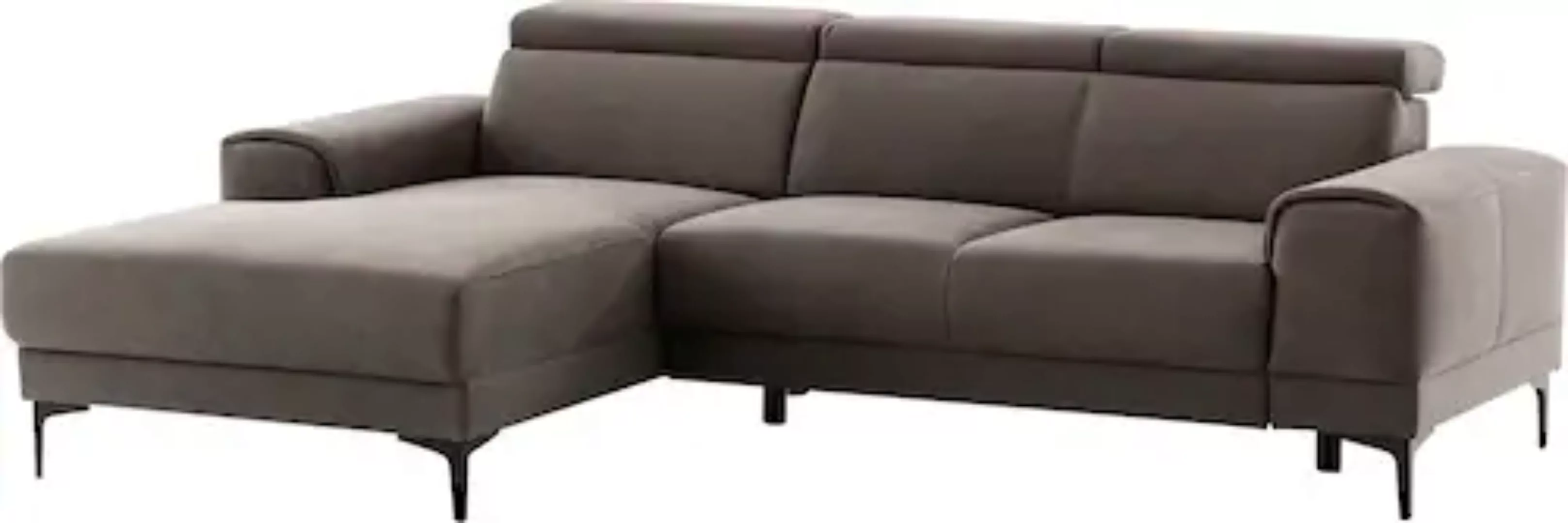 exxpo - sofa fashion Ecksofa "Ophelia, L-Form", mit 3 Kopfstützen, wahlweis günstig online kaufen