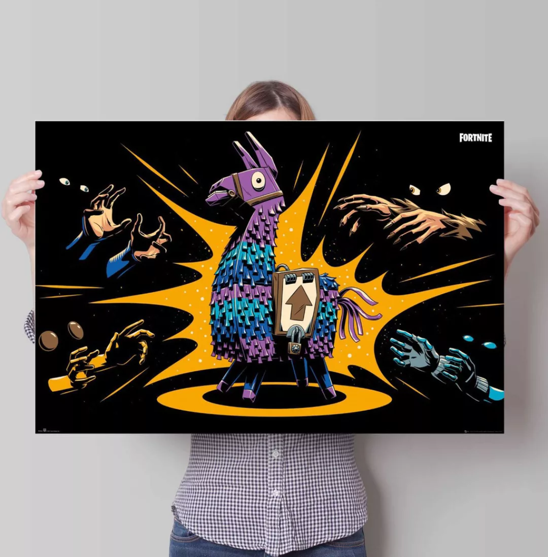 Reinders Poster "Poster Fortnite Loot Llama - Game", Spiele, (1 St.) günstig online kaufen