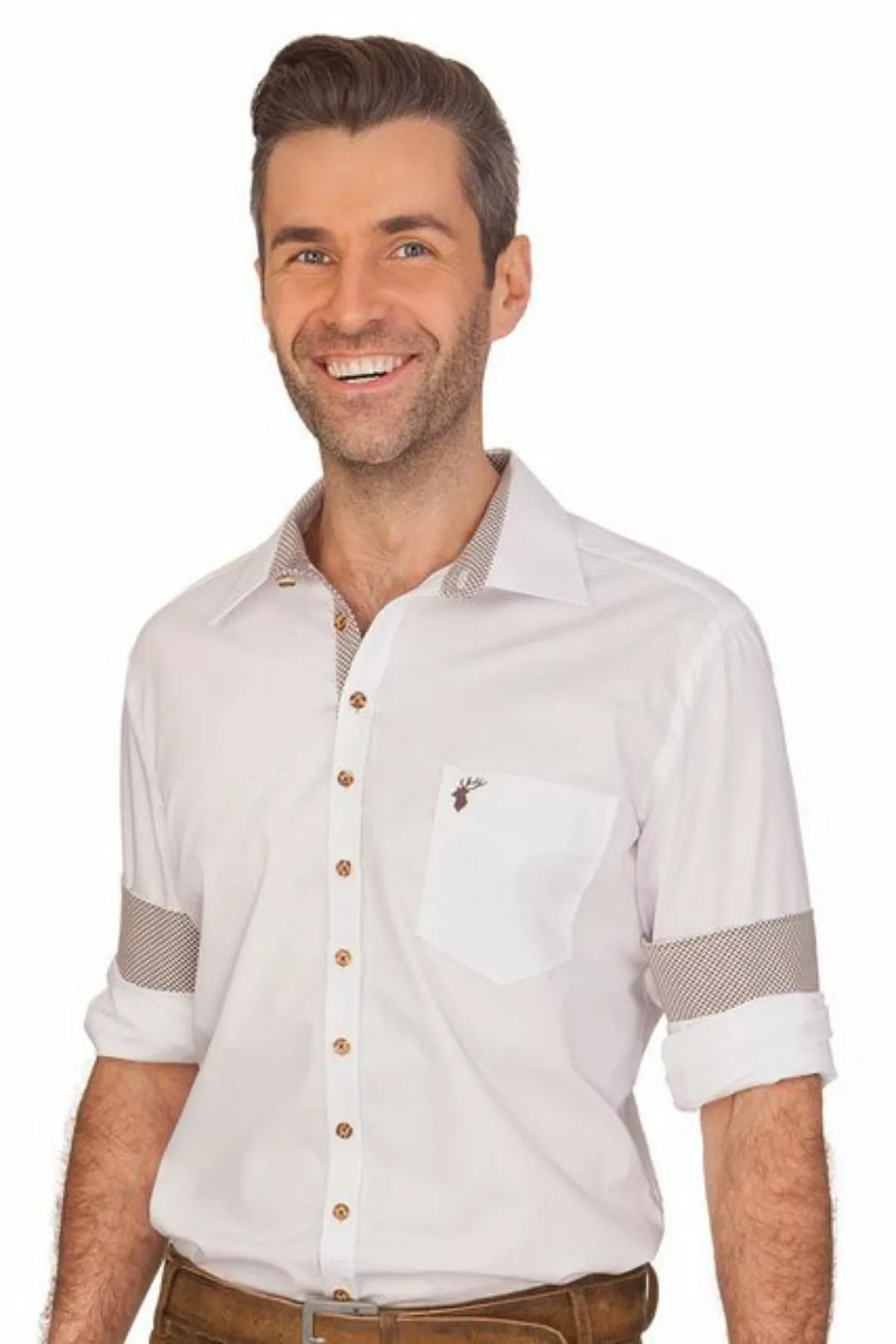 orbis Trachtenhemd Trachtenhemd - CHRISTOPH - weiß günstig online kaufen