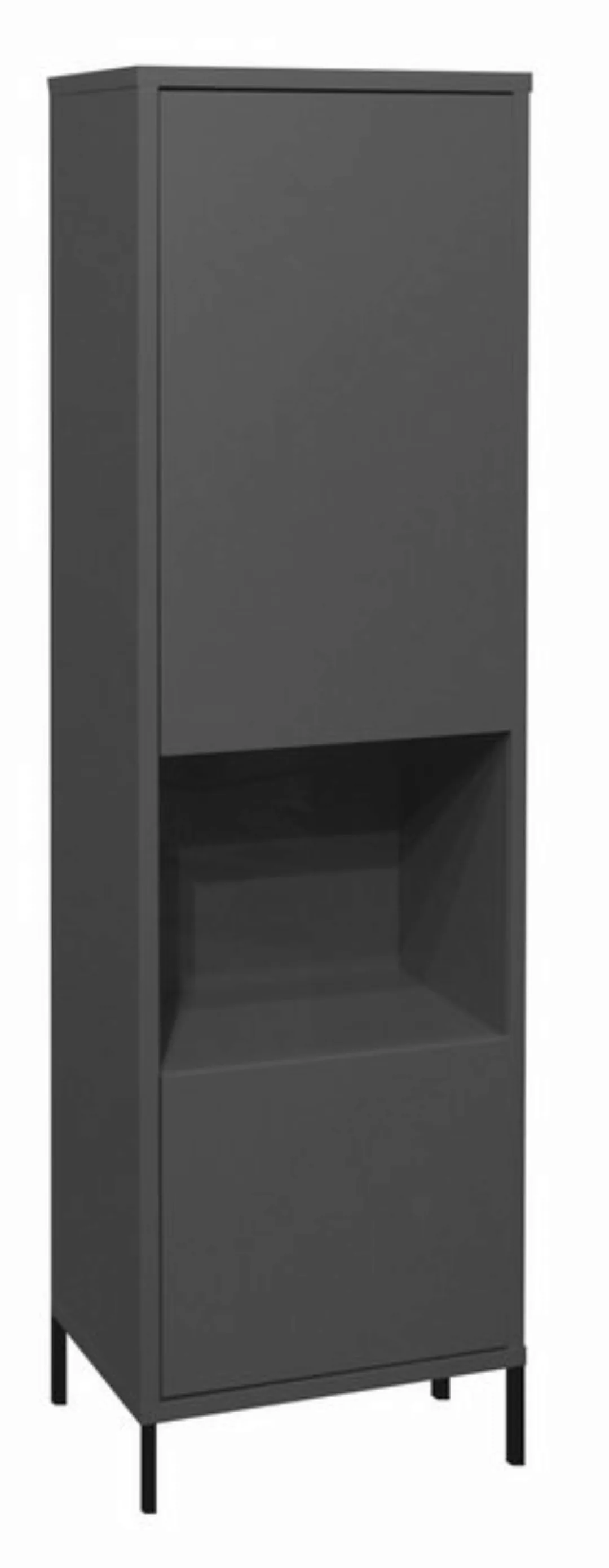 58 aufm Kessel Vitrine mit Tür Erna 41x32x147 Hängevitrine Wandschrank Anth günstig online kaufen