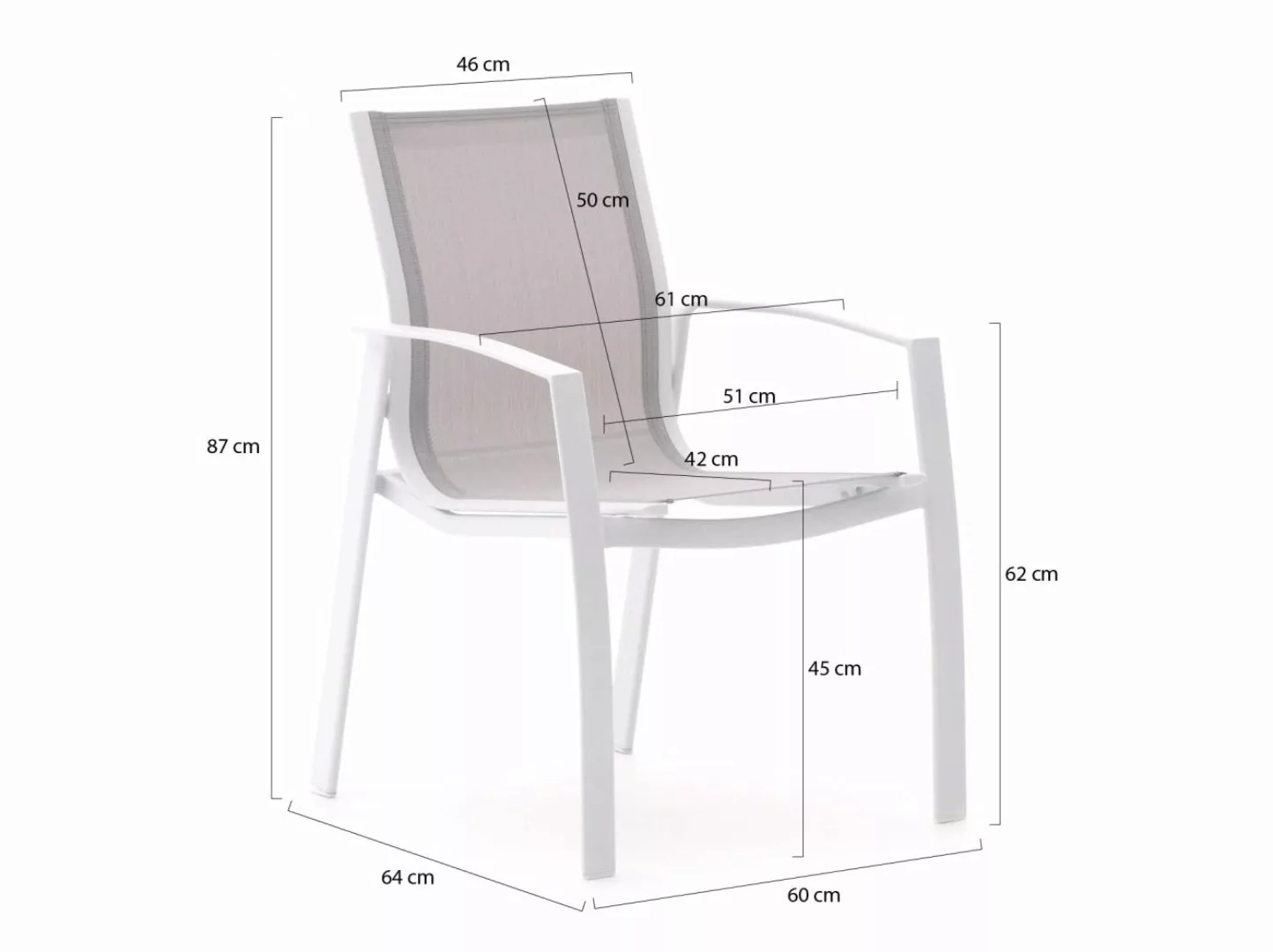 R&S Design Altea/Sora ø 127cm Gartenmöbel-Set 5-Teilig Stapelbar günstig online kaufen