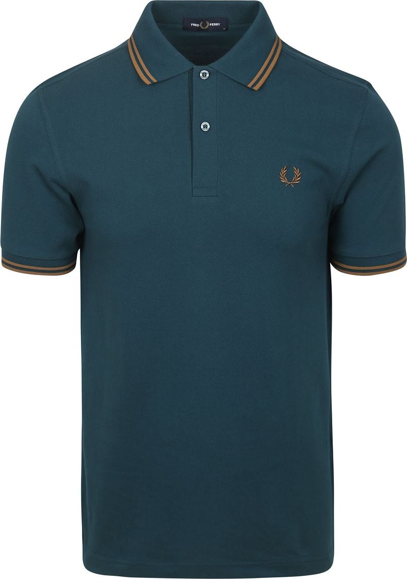 Fred Perry Polo Twin Tipped M3600 Petrol - Größe XL günstig online kaufen