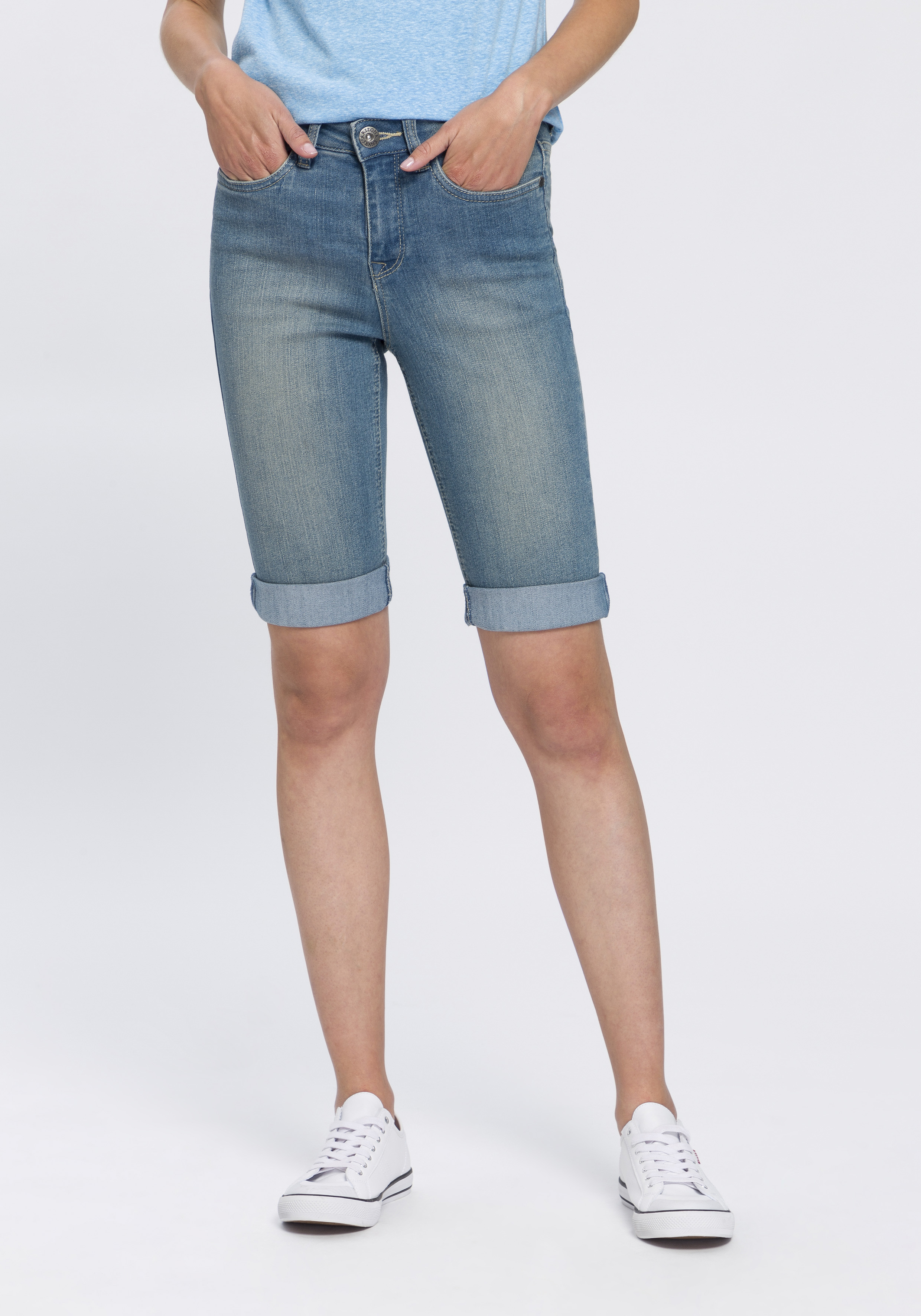 Arizona Jeansbermudas, High Waist günstig online kaufen