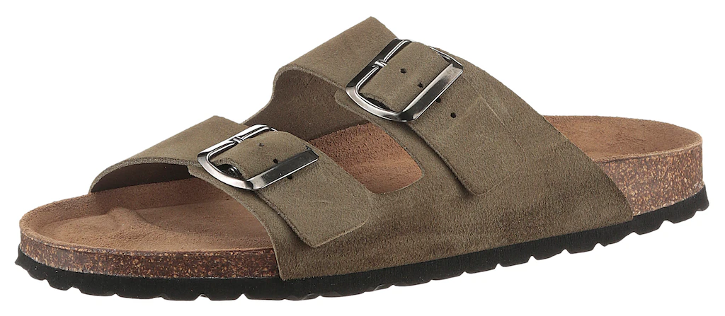 Mans World Pantolette, Schlappen, Sommerschuh, Hausschuh mit vorgeformtem F günstig online kaufen