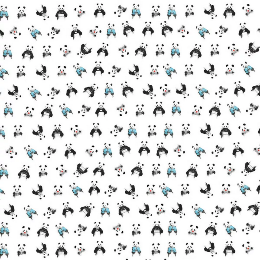 Poster / Leinwandbild - Panda Pattern günstig online kaufen