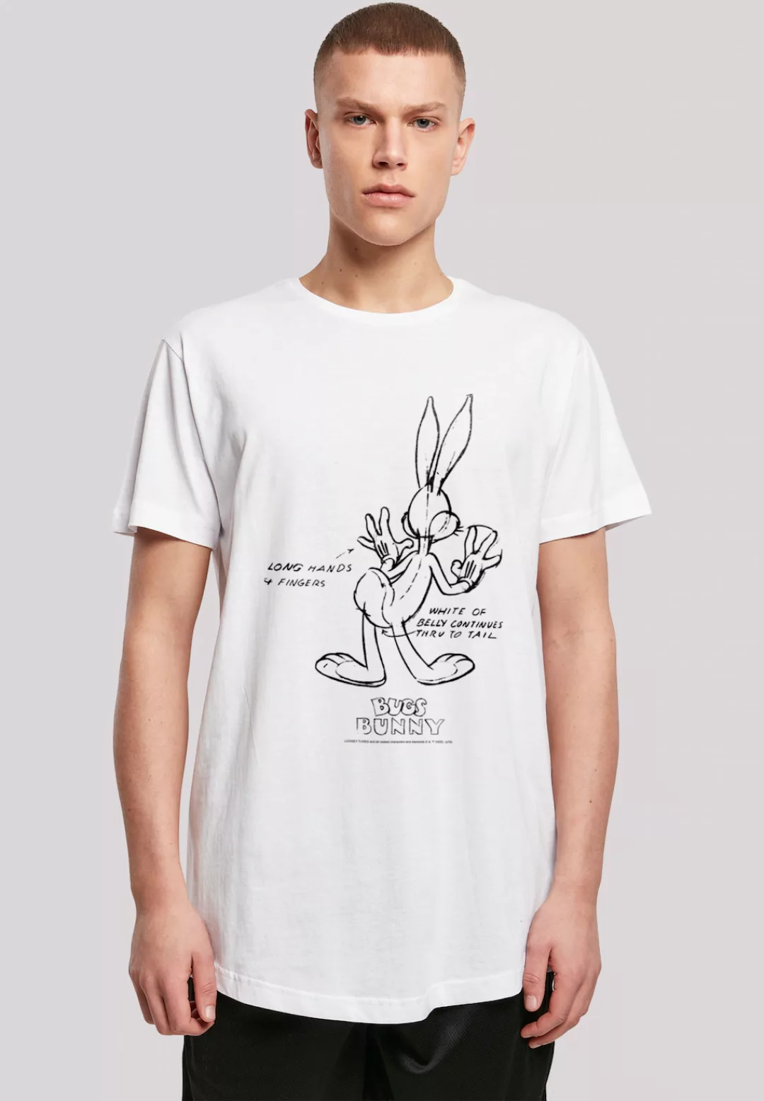 F4NT4STIC T-Shirt "Looney Tunes Bugs Bunny Drawing Instruction", Print günstig online kaufen