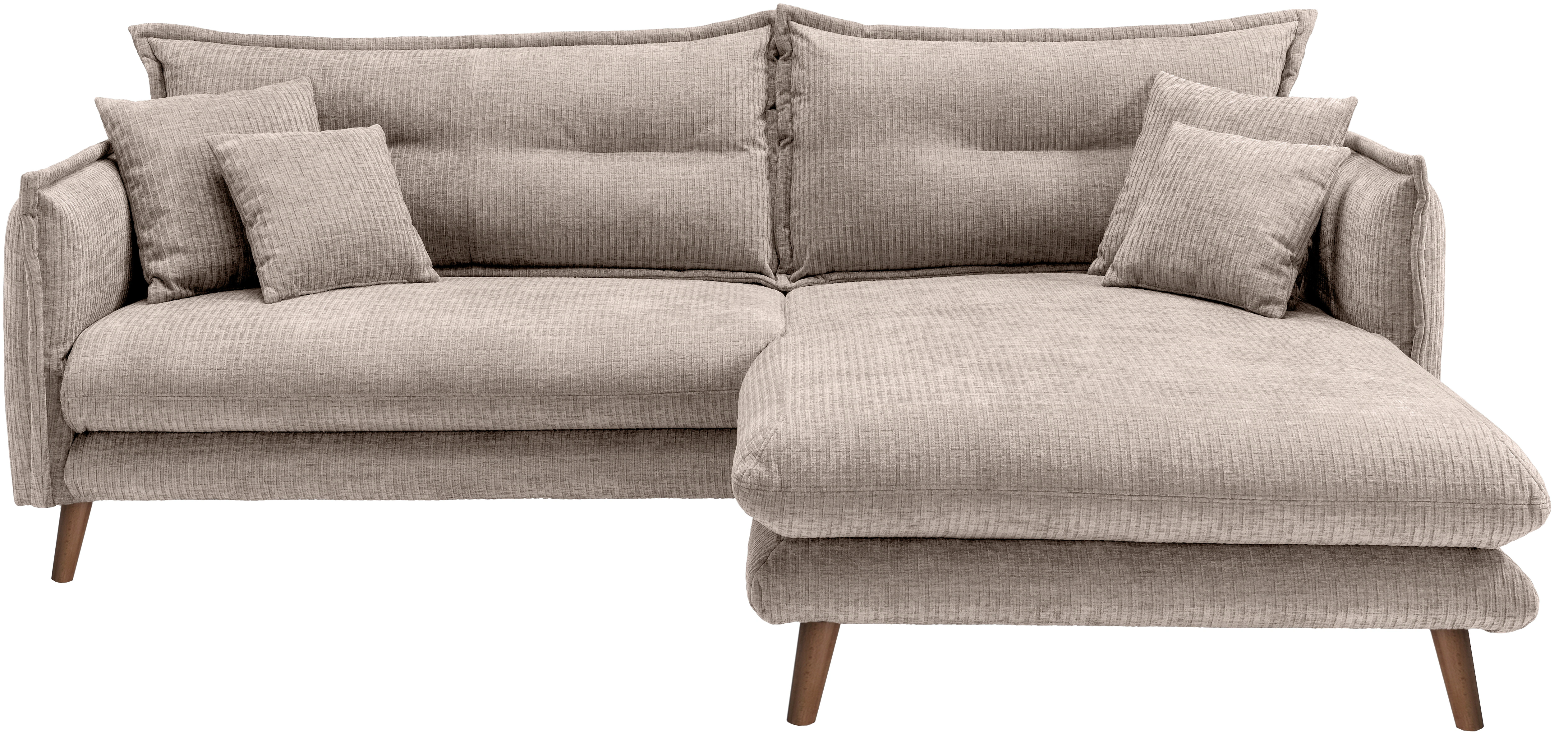 INOSIGN Ecksofa »Lazio modern und bequem, schmale Armlehnen, tolle Detailve günstig online kaufen