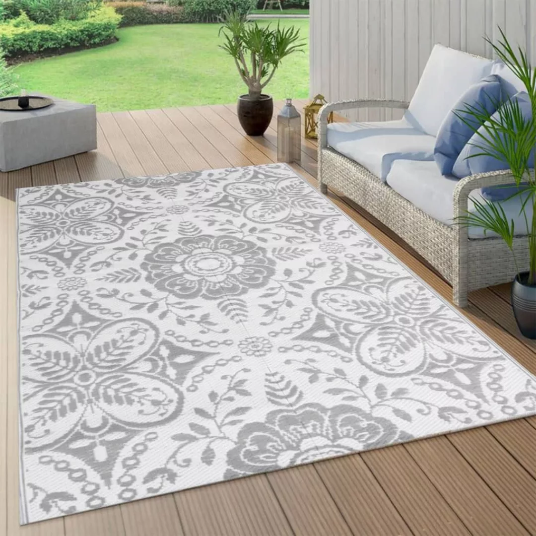 Vidaxl Outdoor-teppich Hellgrau 140x200 Cm Pp günstig online kaufen