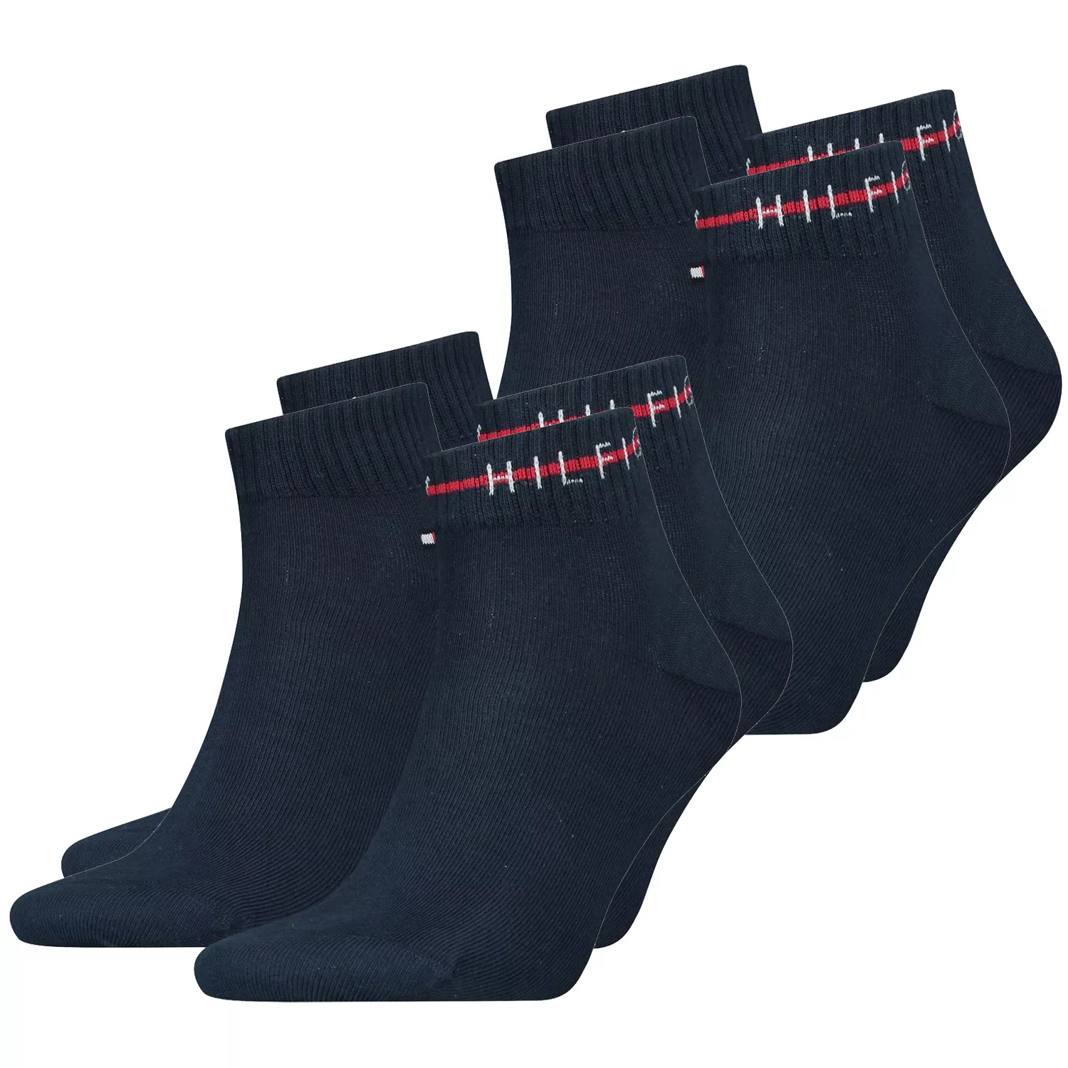 Tommy Hilfiger Herren Quarter Socken SUSTAINABLE STRIPE 4er, 6er, 8er Pack günstig online kaufen