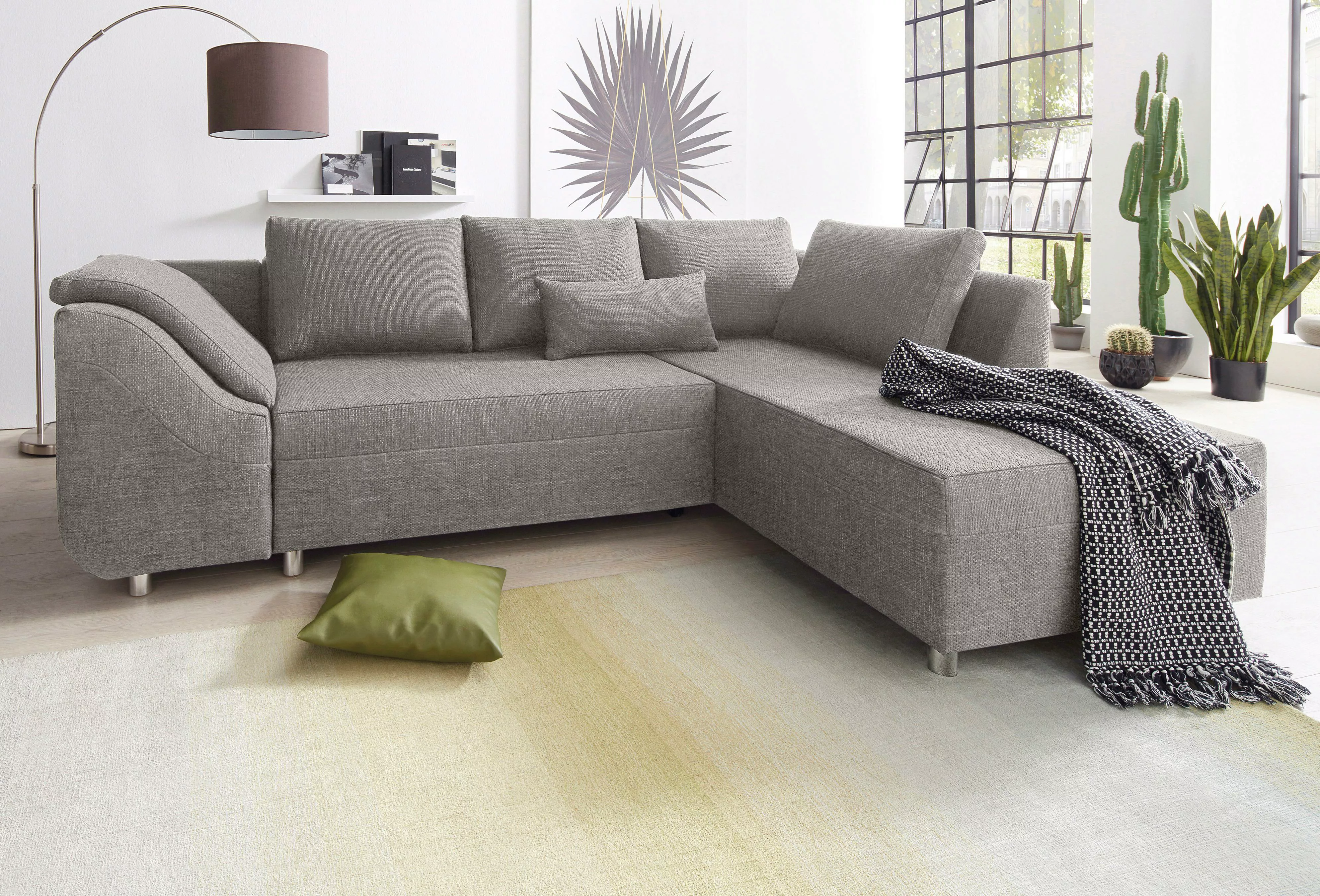 COLLECTION AB Ecksofa "Sally L-Form", mit und ohne Bettfunktion, inklusive günstig online kaufen