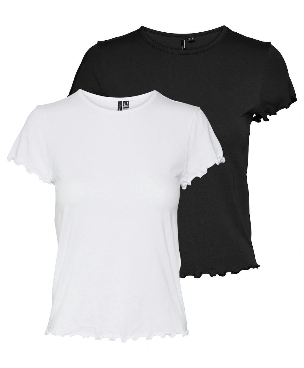 Vero Moda Kurzarmshirt "VMBARBARA SS SHORT TOP JRS NOOS 2-PACK" günstig online kaufen