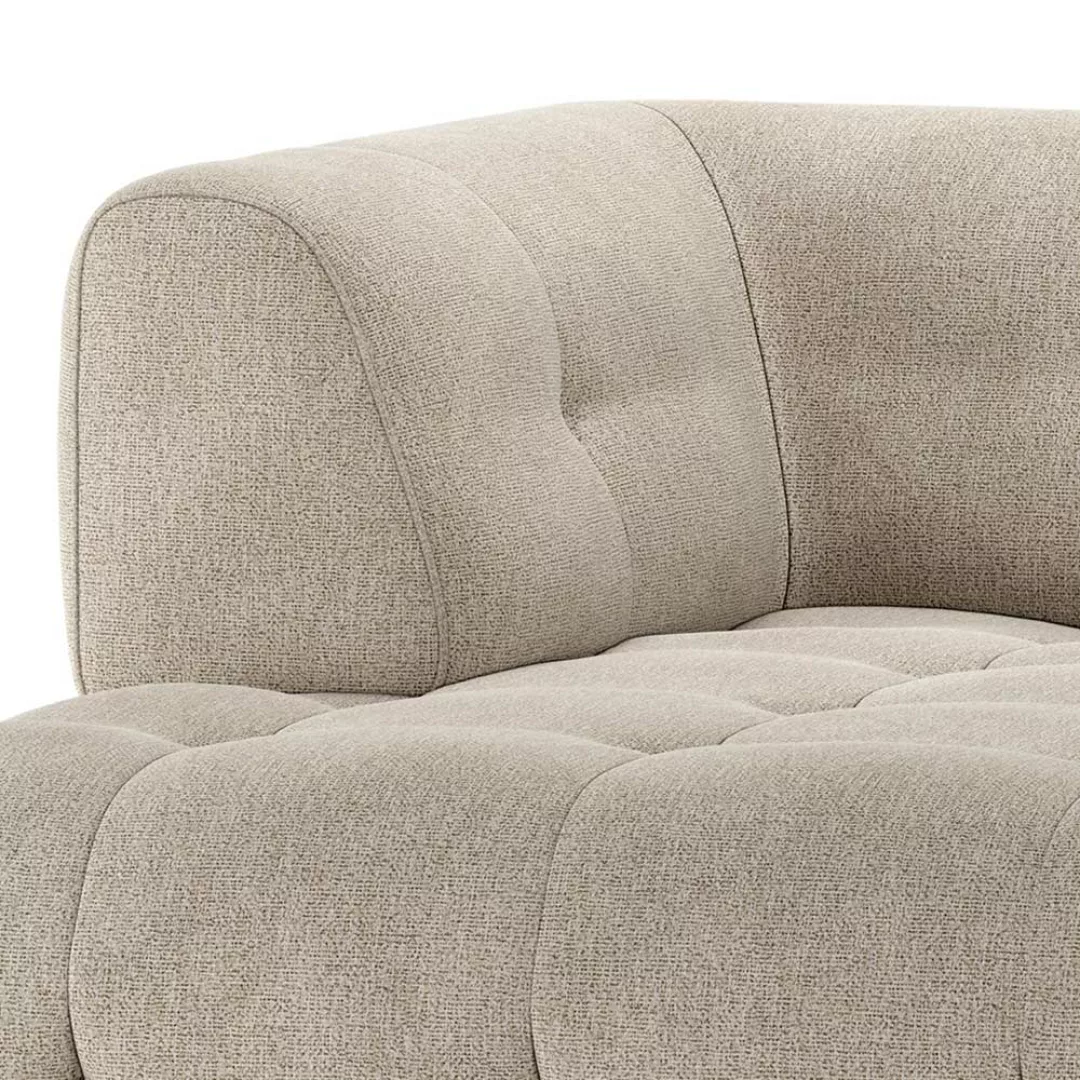 Sofa Element Ecke links in Hellgrau Flachgewebe 122 cm breit günstig online kaufen