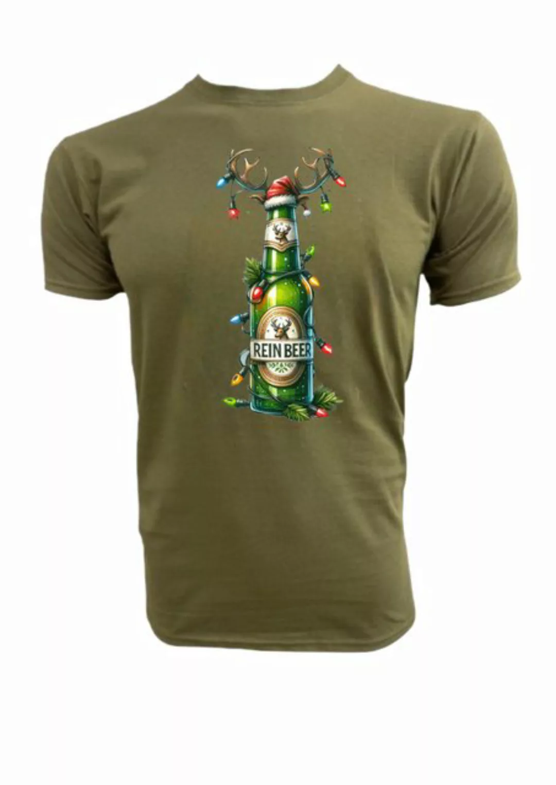 PAULGOS Print-Shirt Herren T-Shirt "Weihnachtsbier günstig online kaufen