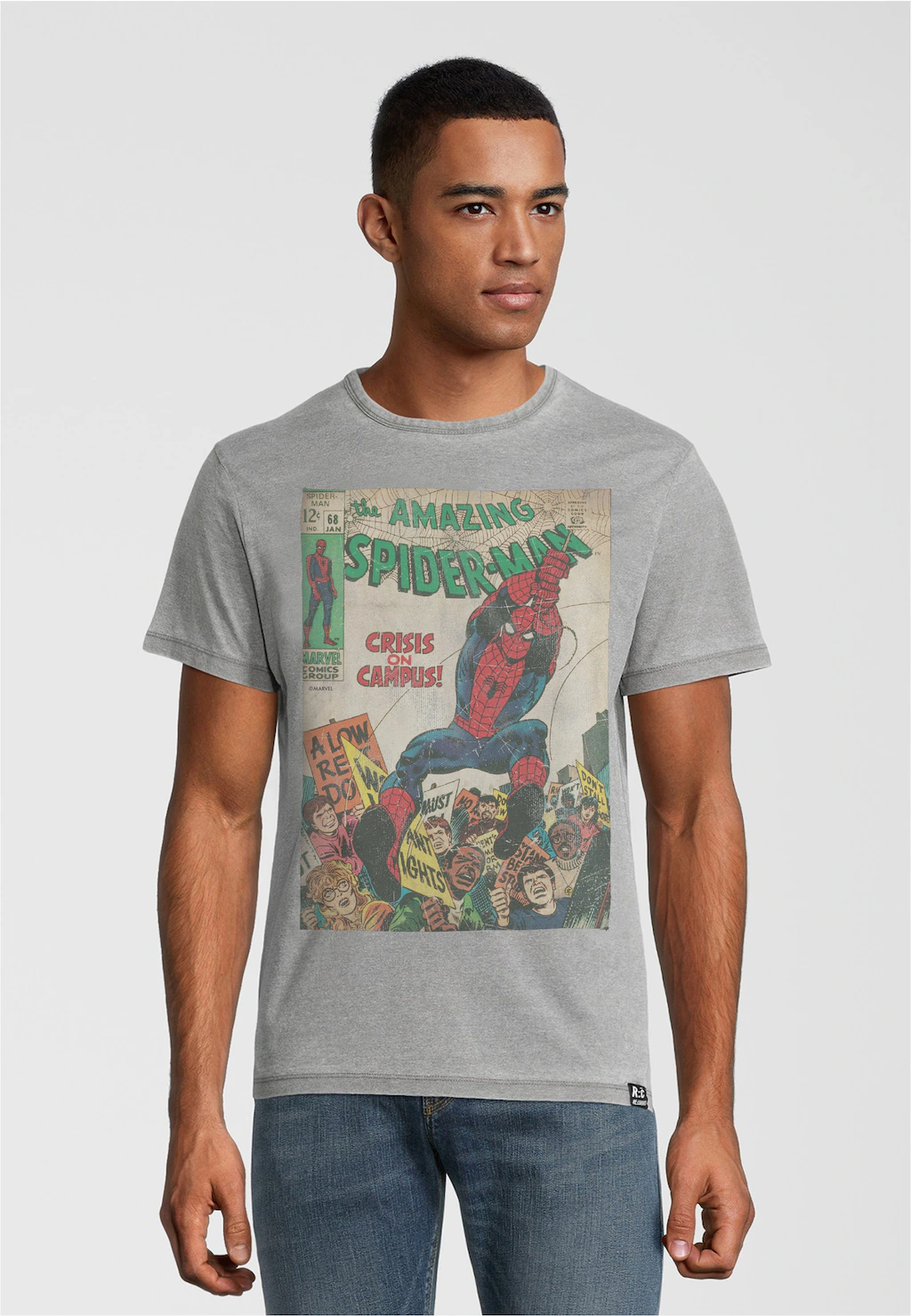 Recovered T-Shirt "Marvel Spiderman Crisis on Campus", im zeitlosen Design günstig online kaufen