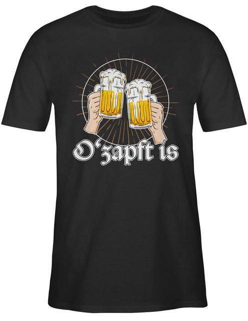 Shirtracer T-Shirt O Zapft is Bier O'zapft is Anstich Es ist angezapft Mode günstig online kaufen