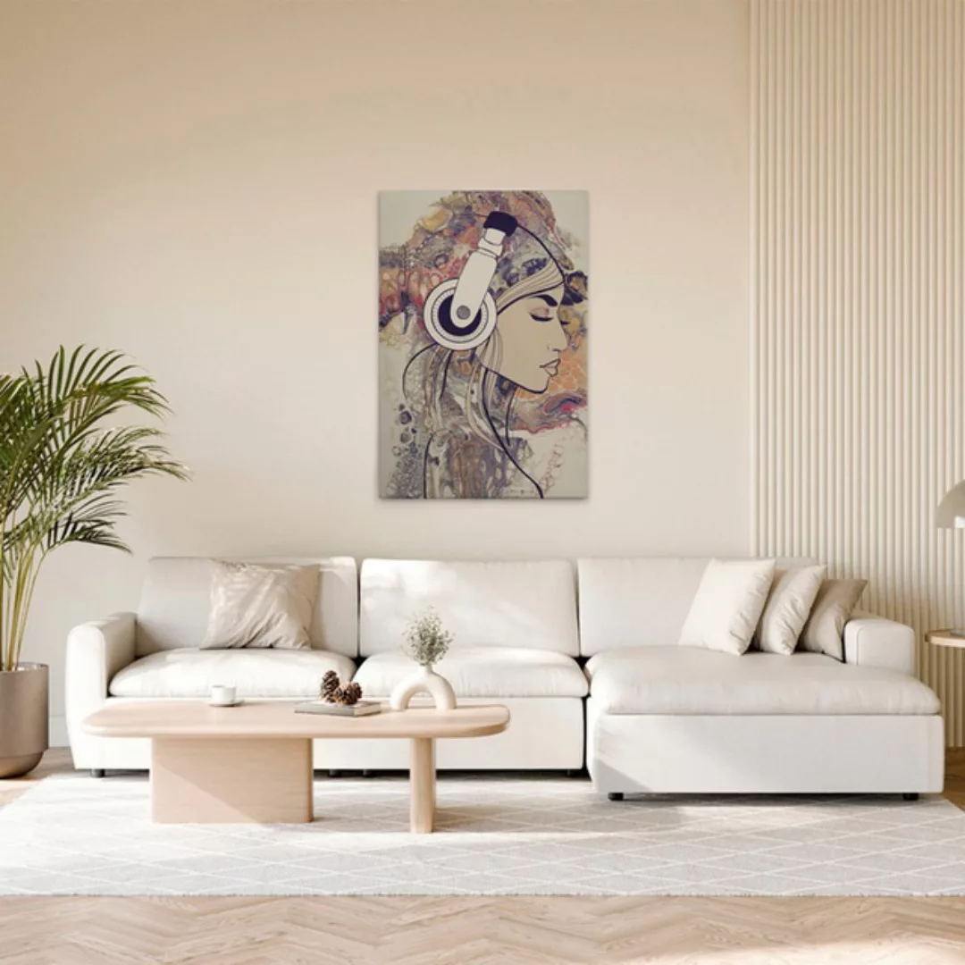 A.S. Création Leinwandbild "Acryl Lady 3 - Wandbild Bunt Creme Beige Keilra günstig online kaufen