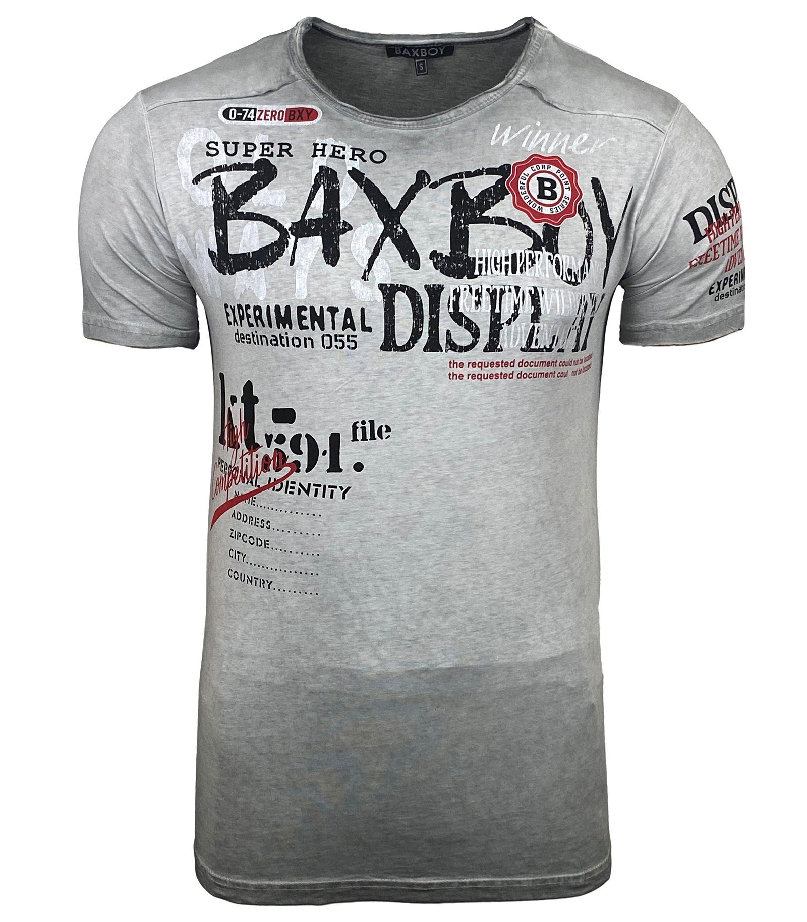 Baxboy T-Shirt Baxboy Moderner Männer Kurzarm günstig online kaufen