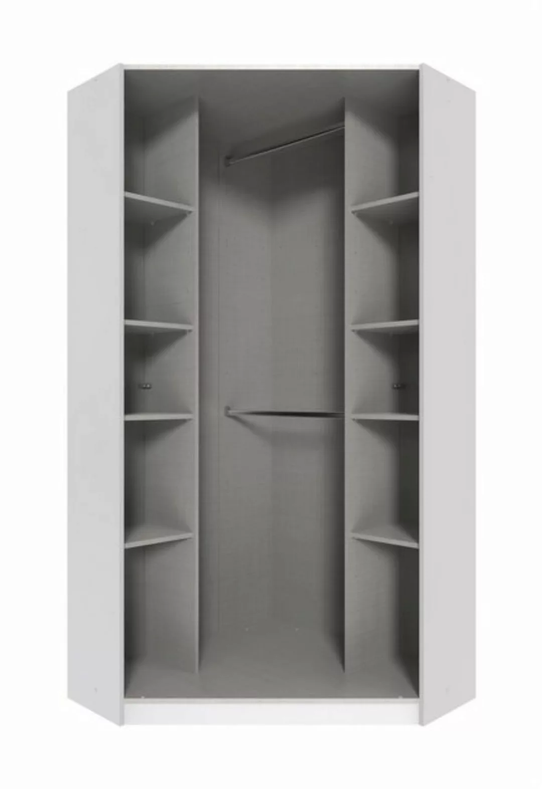 Wimex Eckkleiderschrank in HOCHGLANZ LACK WEISS - 95x198x95cm (BxHxT) günstig online kaufen