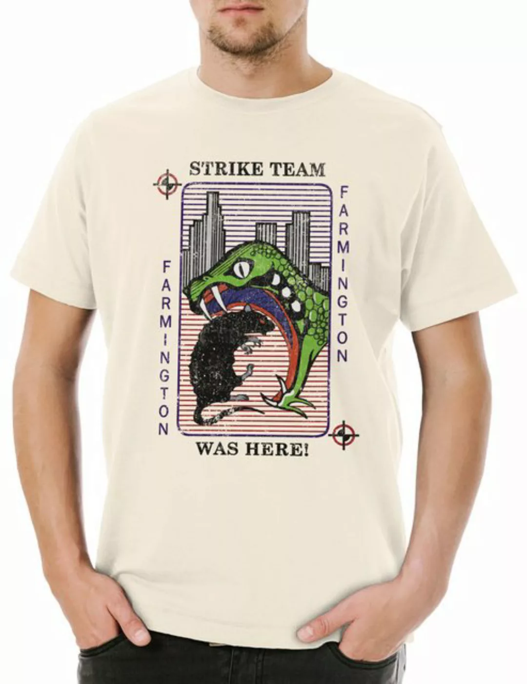 Urban Backwoods Print-Shirt Farmington Strike Team Card Herren T-Shirt Kurt günstig online kaufen