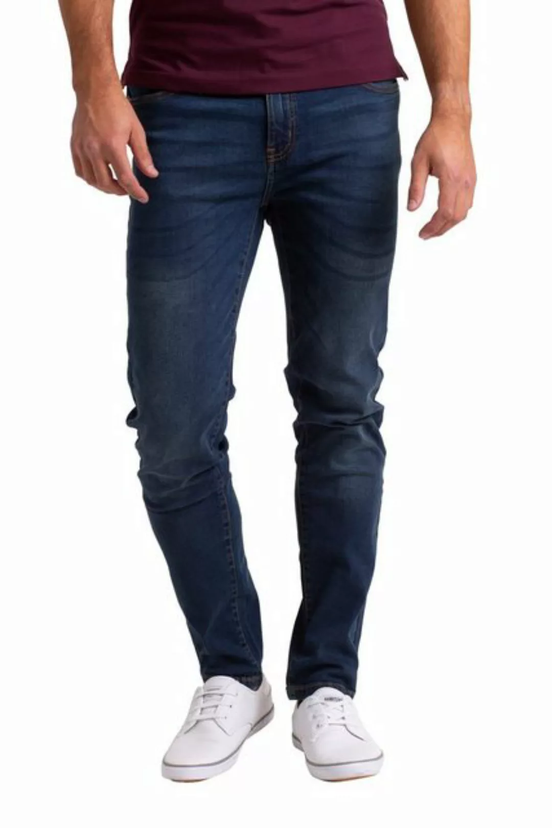 BlauerHafen Slim-fit-Jeans Herren Stretch Denim Jeans Schlanke Passform str günstig online kaufen