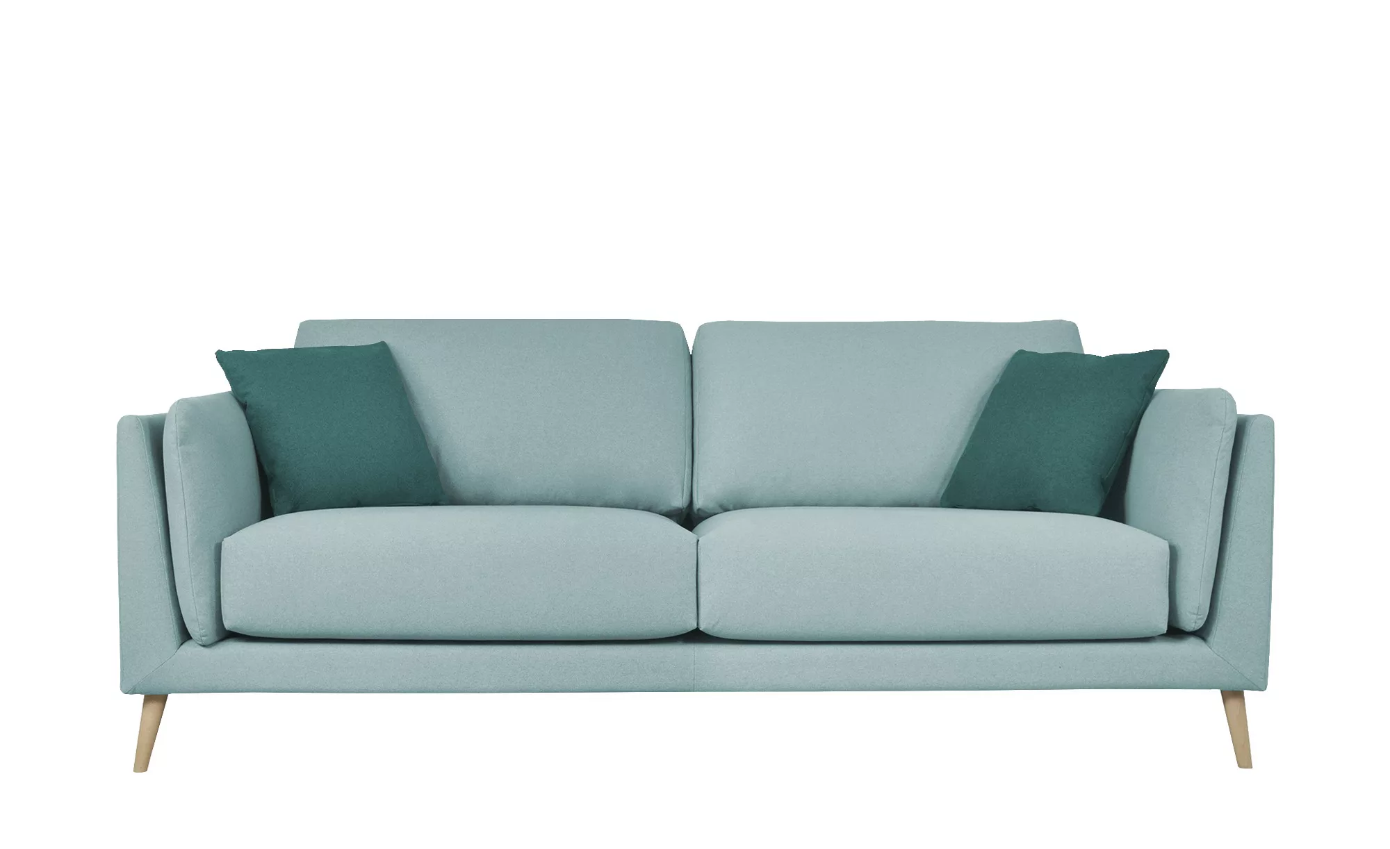 smart Sofa  3-sitzig  Maxim ¦ blau ¦ Maße (cm): B: 214 H: 87 T: 96.0 Polste günstig online kaufen