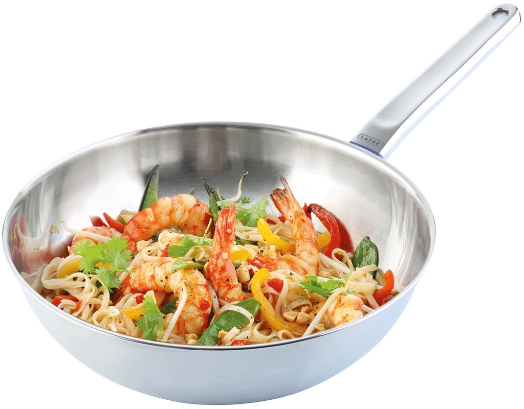 Johann Lafer Wok »Lafer«, Edelstahl 18/10, (1 tlg.), Ø 28 cm, Induktion günstig online kaufen