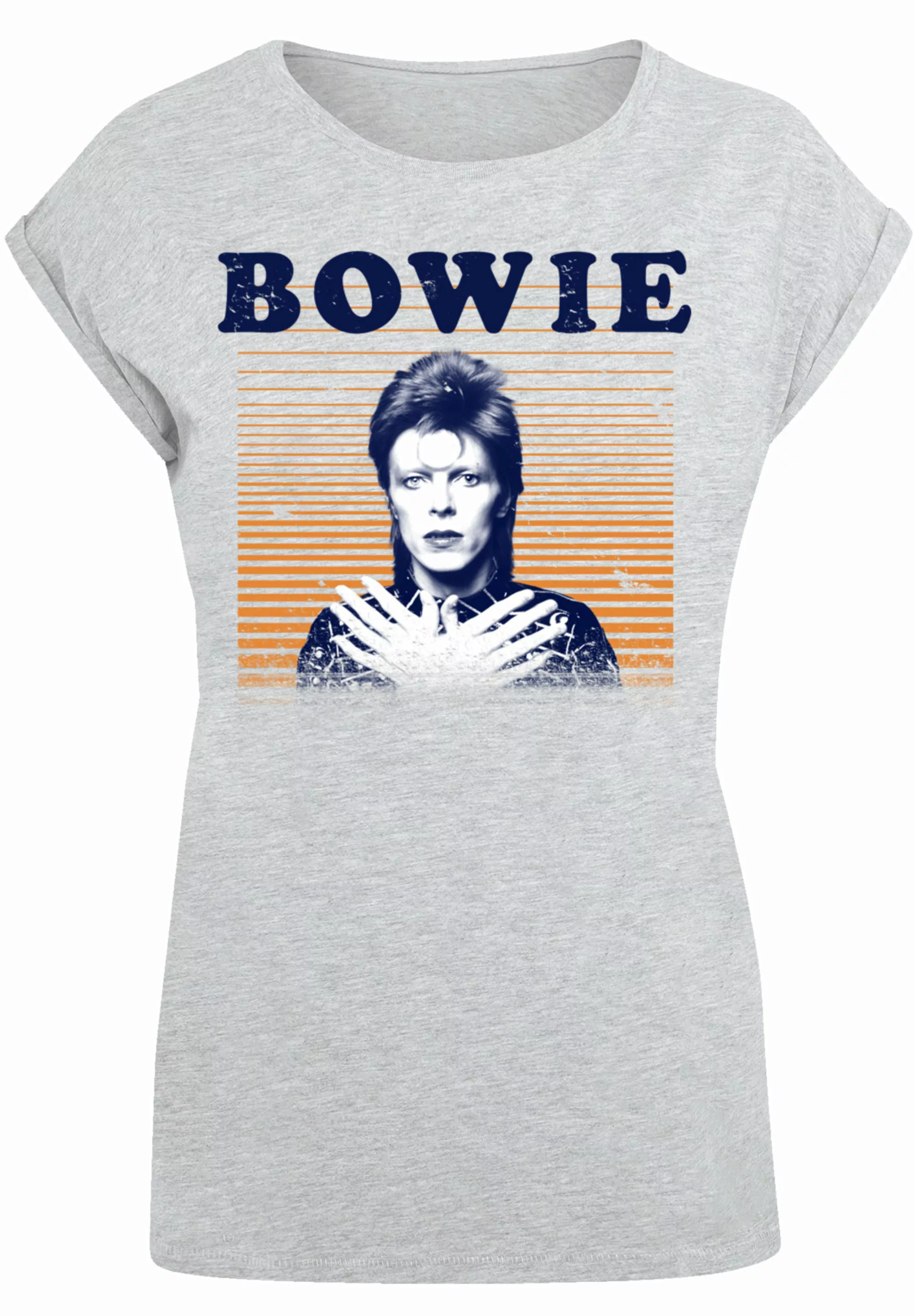 F4NT4STIC T-Shirt "David Bowie Orange Stripes", Print günstig online kaufen