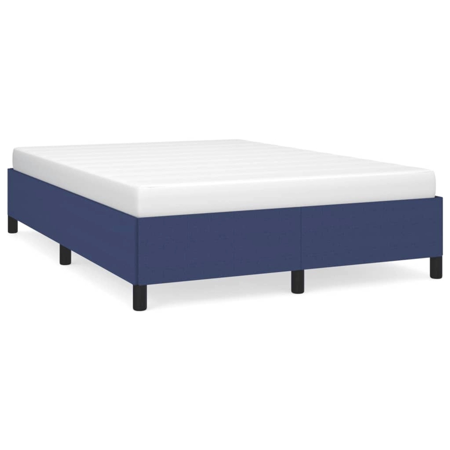 vidaXL Bettgestell Blau 140x190 cm Stoff Modell 41371352 günstig online kaufen