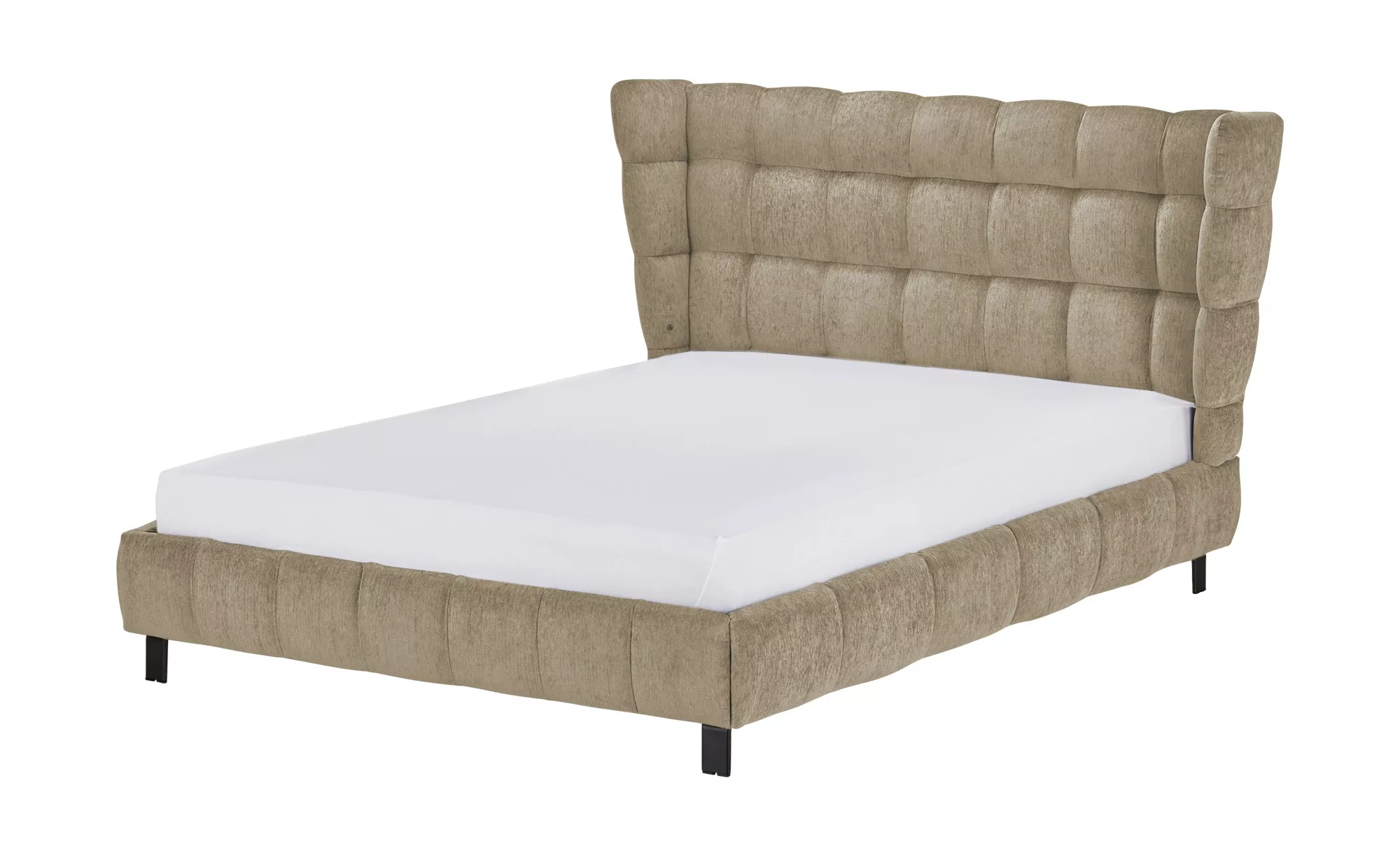 Polsterbettgestell - beige - 168 cm - 109 cm - 214 cm - Betten > Doppelbett günstig online kaufen