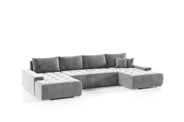 Fun Möbel Wohnlandschaft Sofa mit Schlaffunktion VOGAR in Stoff, inkl. Bett günstig online kaufen