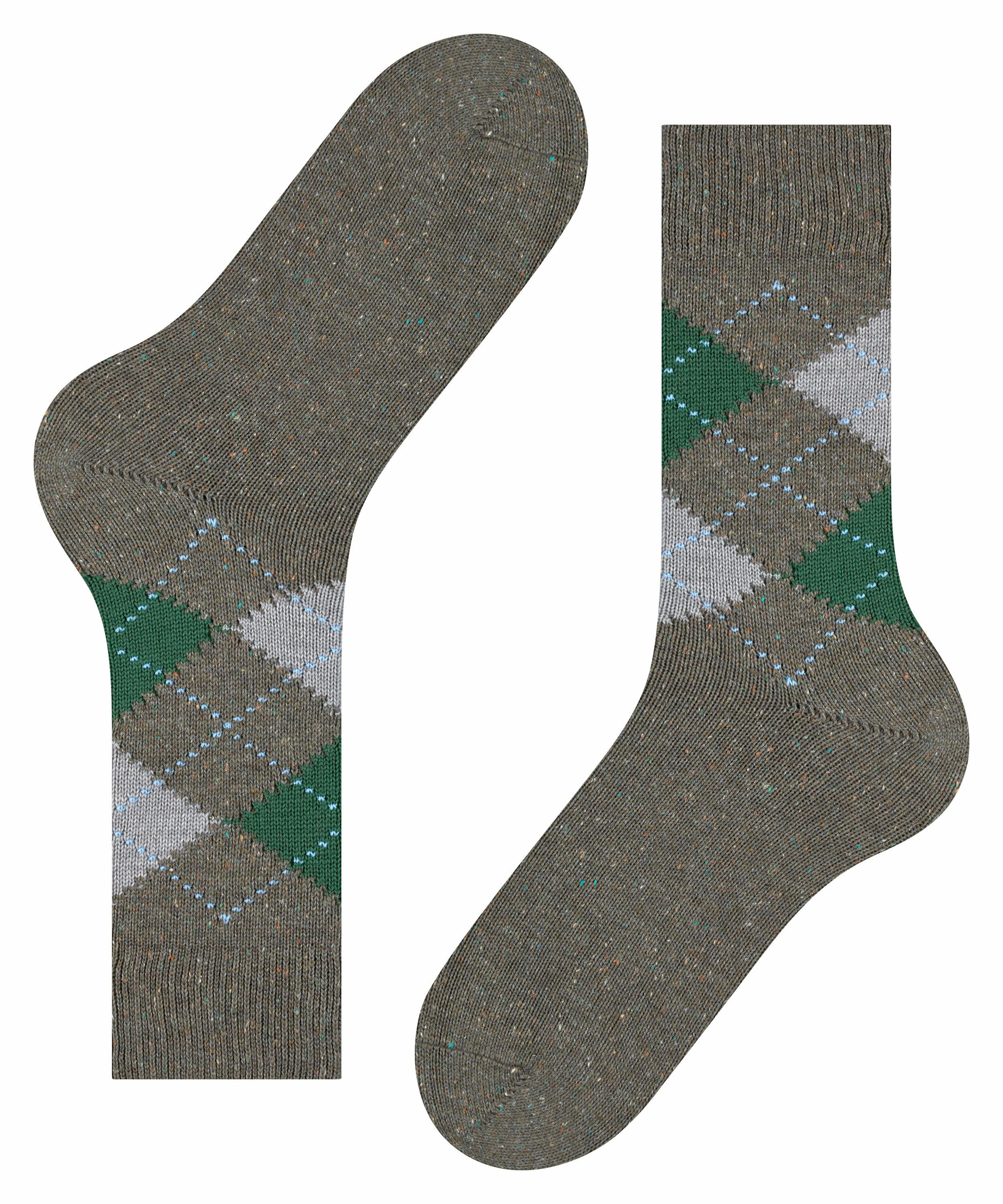 Burlington Raw Argyle Herren Socken, 46-50, Grün, Baumwolle, 21924-750403 günstig online kaufen