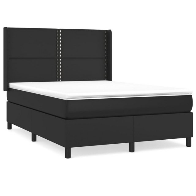 vidaXL Boxspringbett Bett Boxspringbett Kunstleder komplett mit Matratze & günstig online kaufen