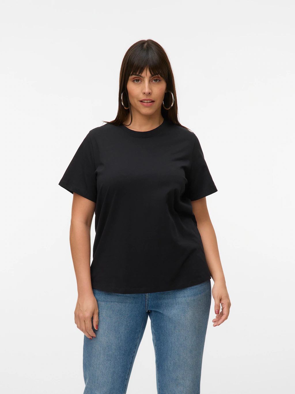 Vero Moda Curve Kurzarmshirt "VMPAULINA SS T-SHIRT GA JRS NOOS CUR" günstig online kaufen