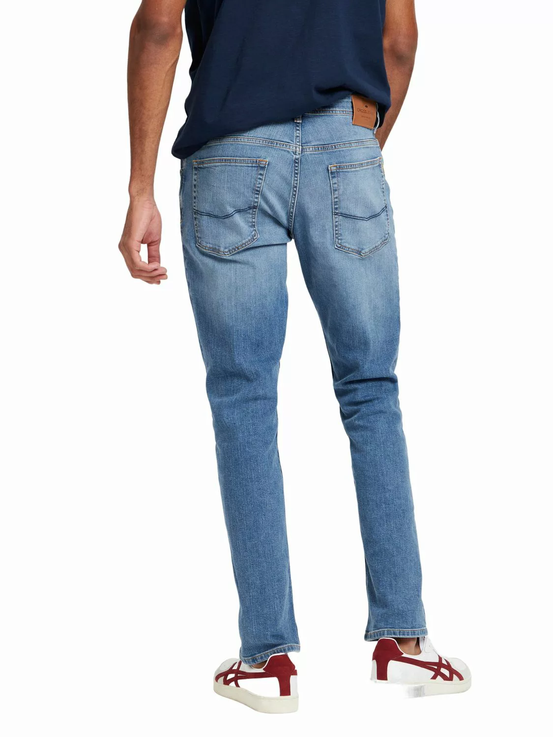 Cross Jeans Herren Jeans DYLAN - Regular Fit - Grau - Light Grey Used günstig online kaufen