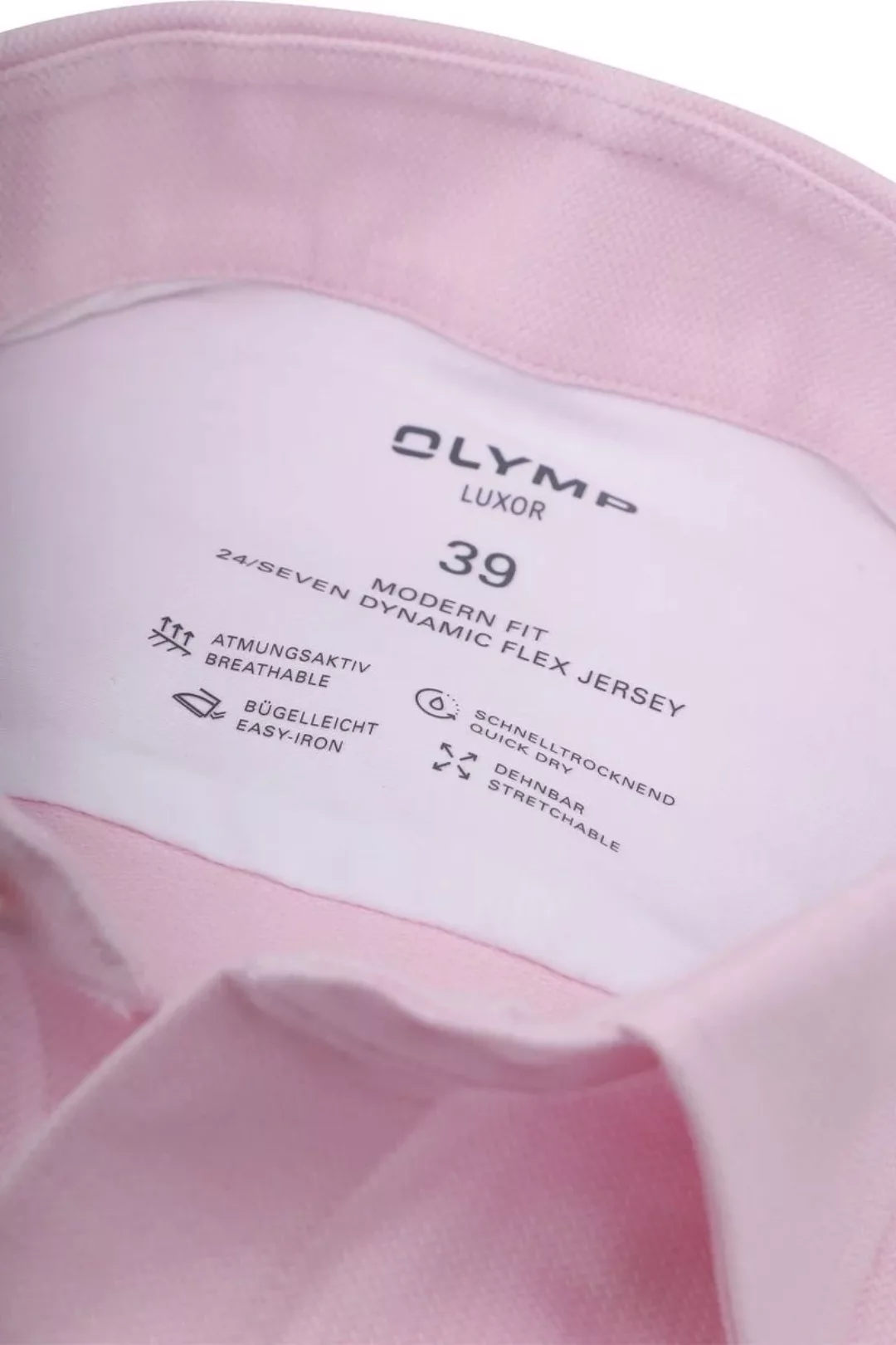 OLYMP Luxor Hemd 24/Seven Rosa - Größe 39 günstig online kaufen