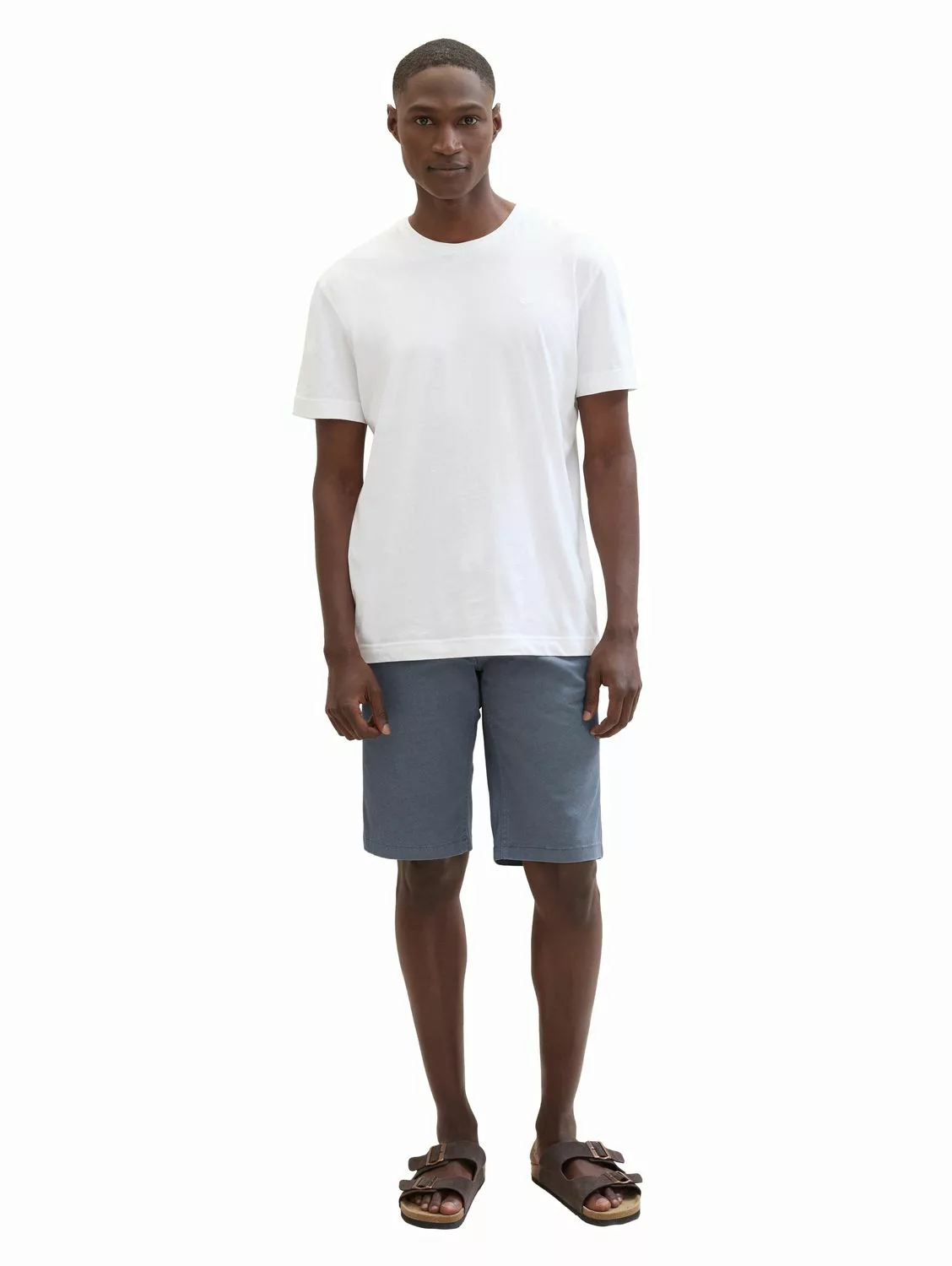 Tom Tailor Herren Short SLIM PRINTED CHINO SHORTS - Mid Waist Slim Fit günstig online kaufen