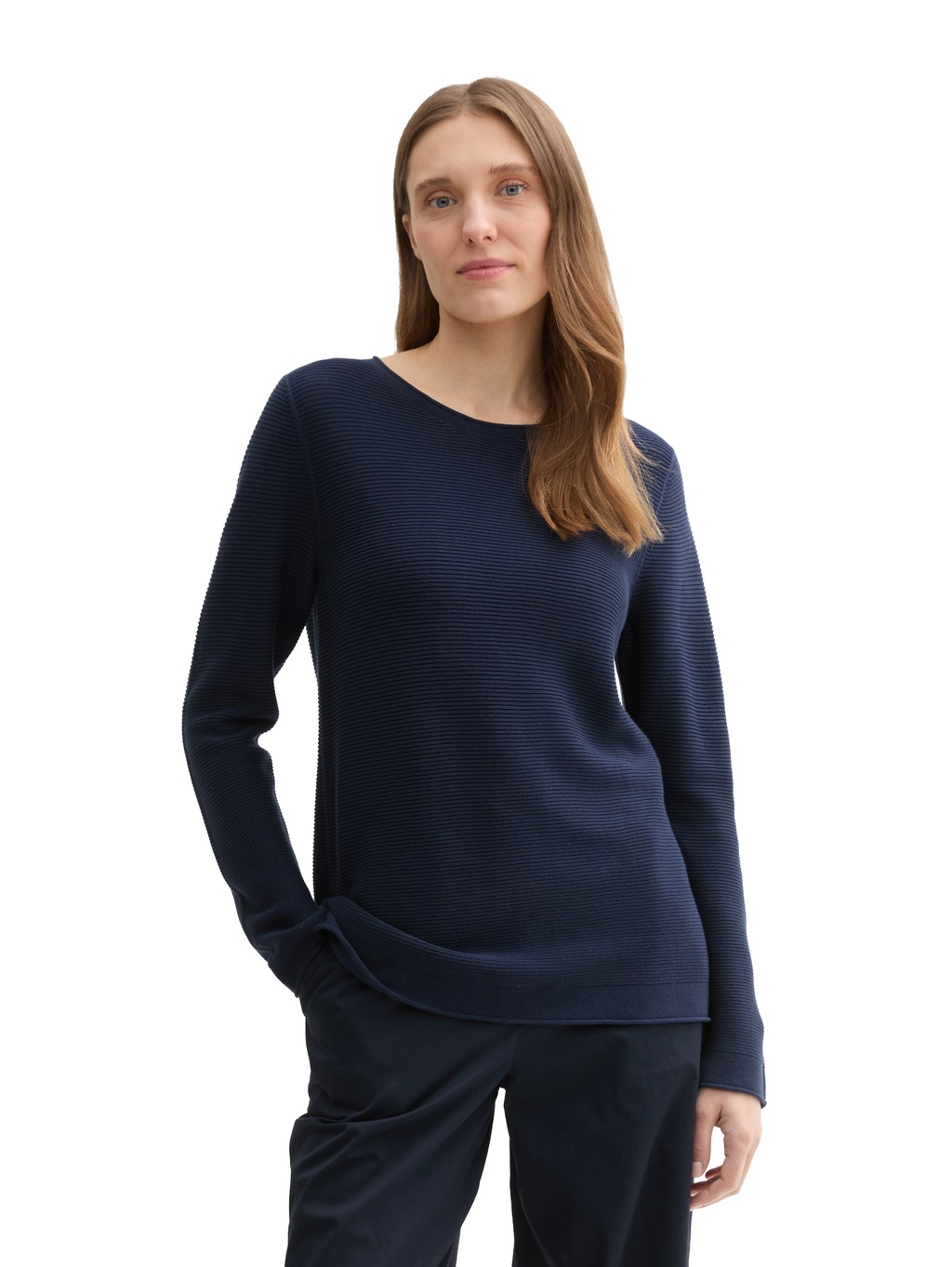 TOM TAILOR Strickpullover, in Streifen Stuktur günstig online kaufen