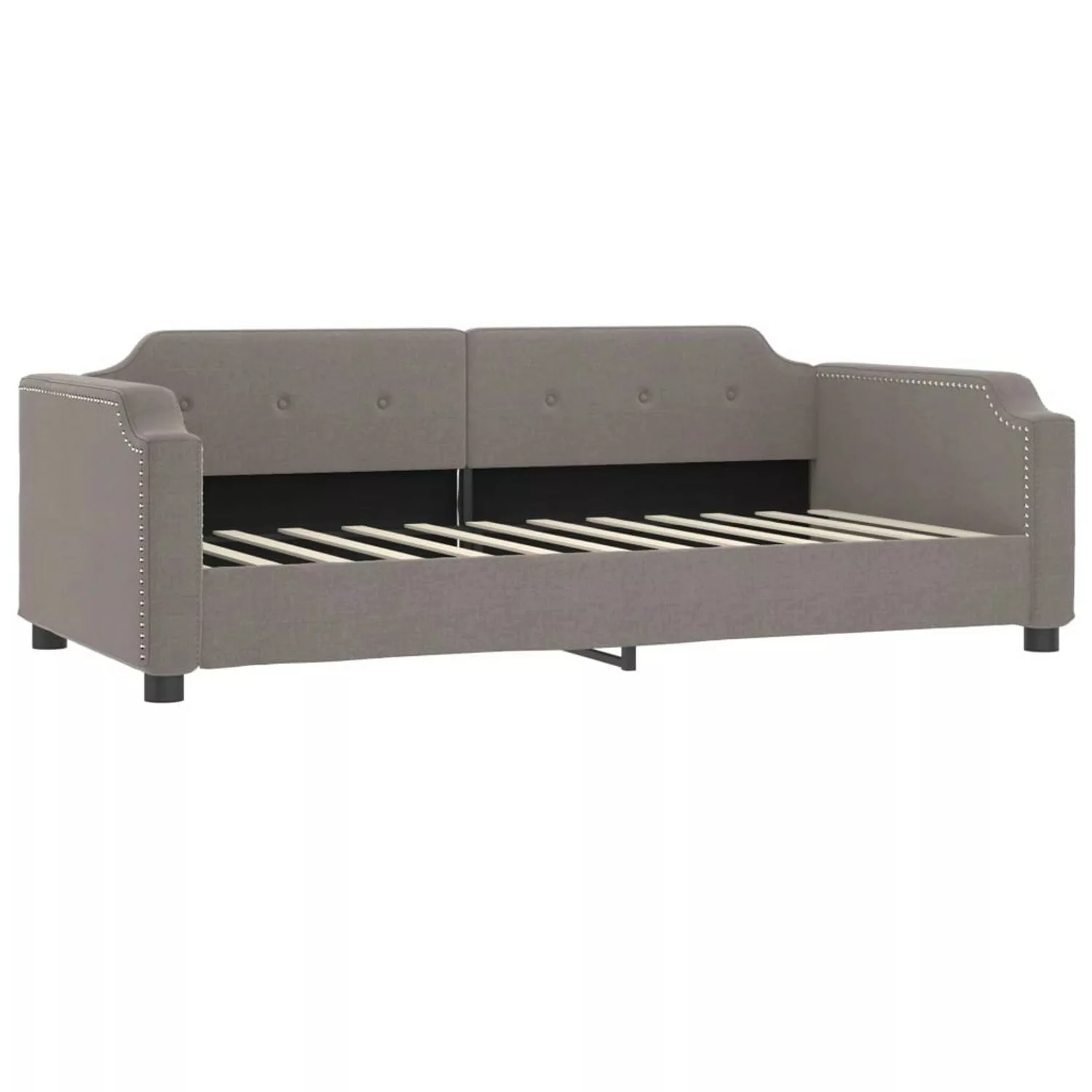 vidaXL Gästebett Tagesbett Taupe 100x200 cm Stoff Gästebett Gästecouch Gäst günstig online kaufen