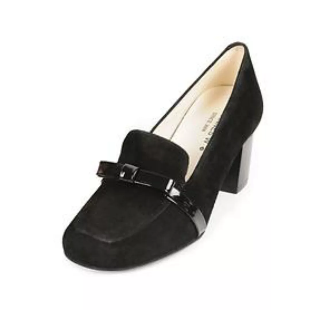 Veloursleder-Pumps 'Carol' schwarz Gr 40 günstig online kaufen