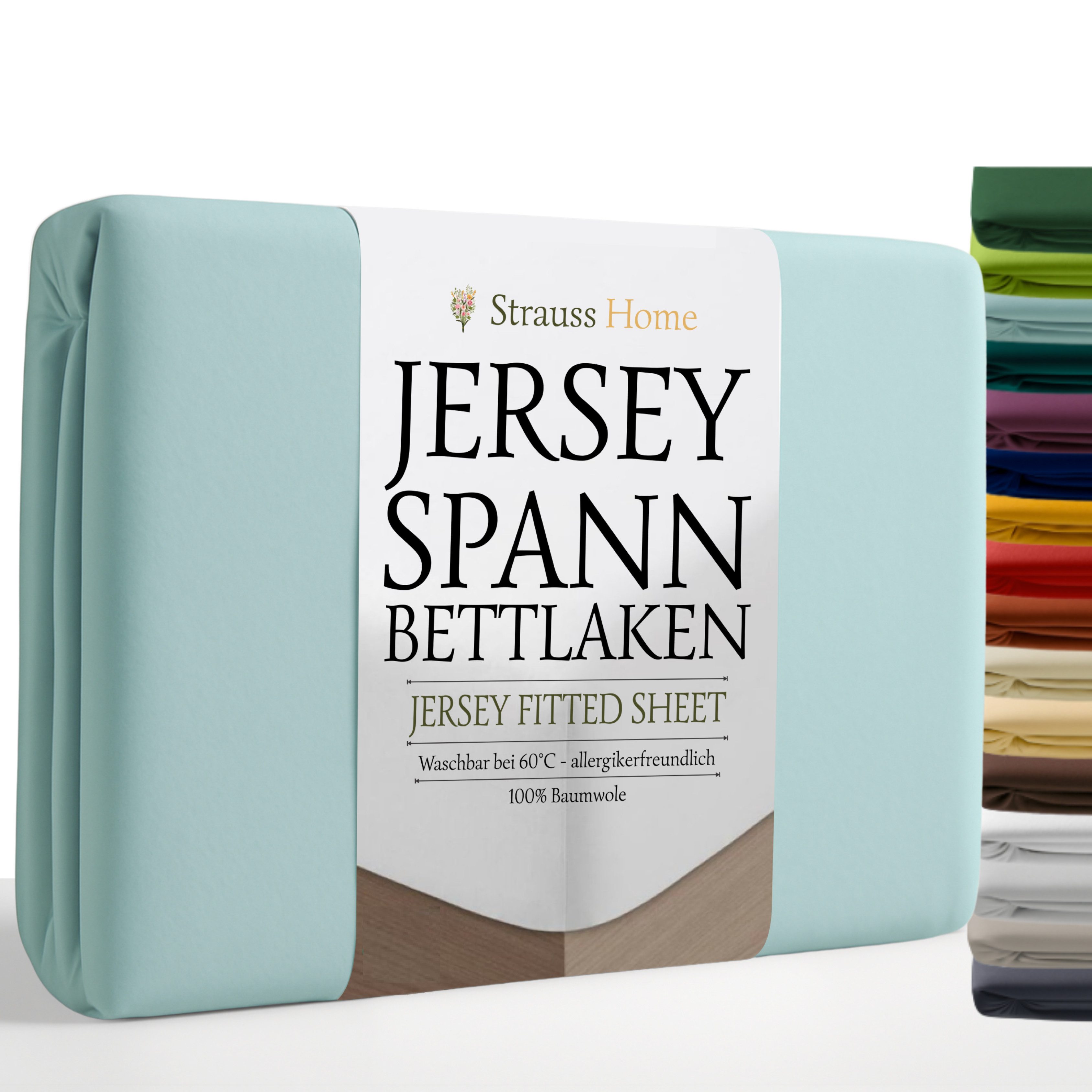 Strauss Home Spannbettlaken Premium, Gummizug: Rundumgummi, günstig online kaufen