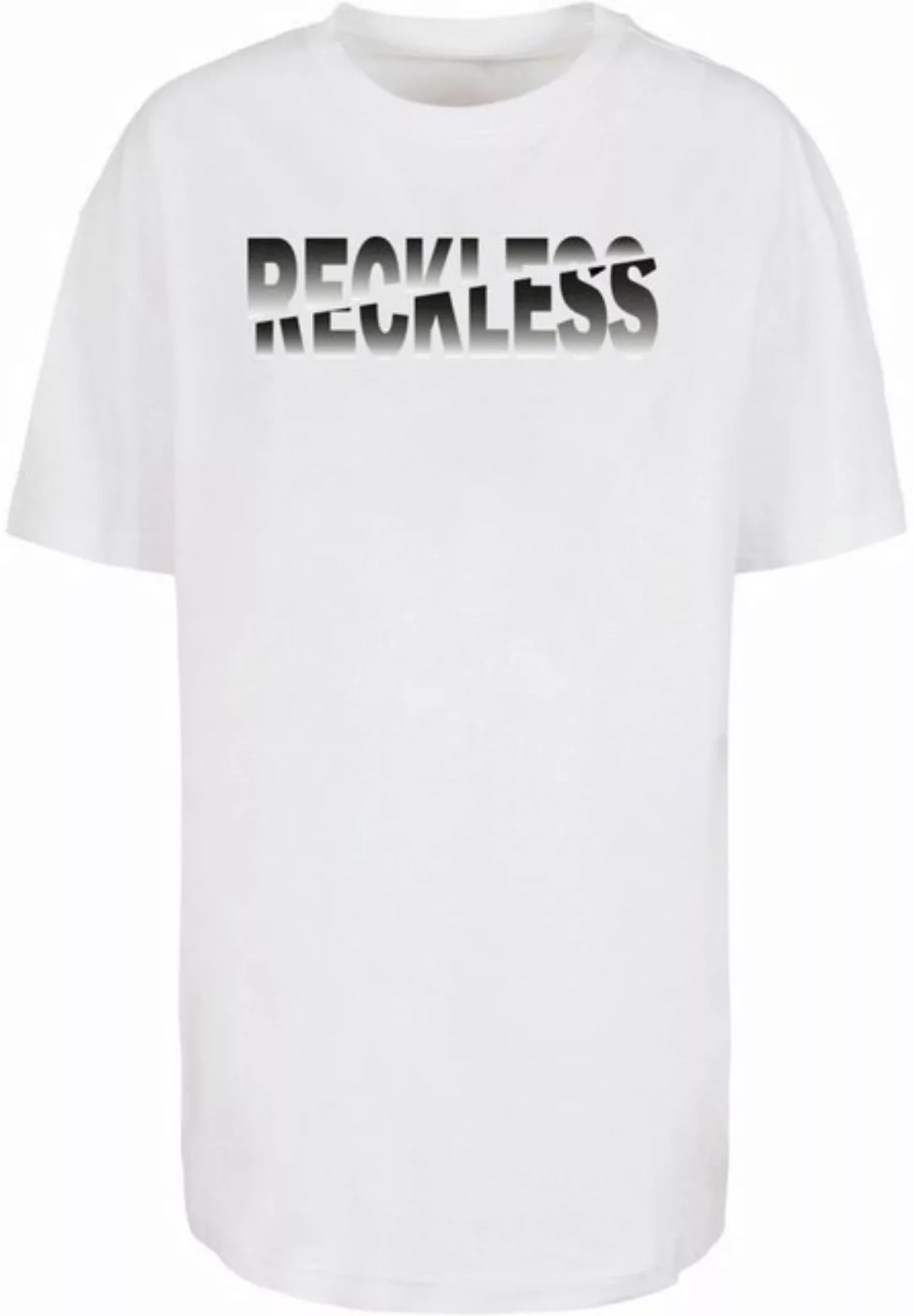 Merchcode T-Shirt Merchcode Damen Ladies Reckless Oversized Boyfriend Tee ( günstig online kaufen