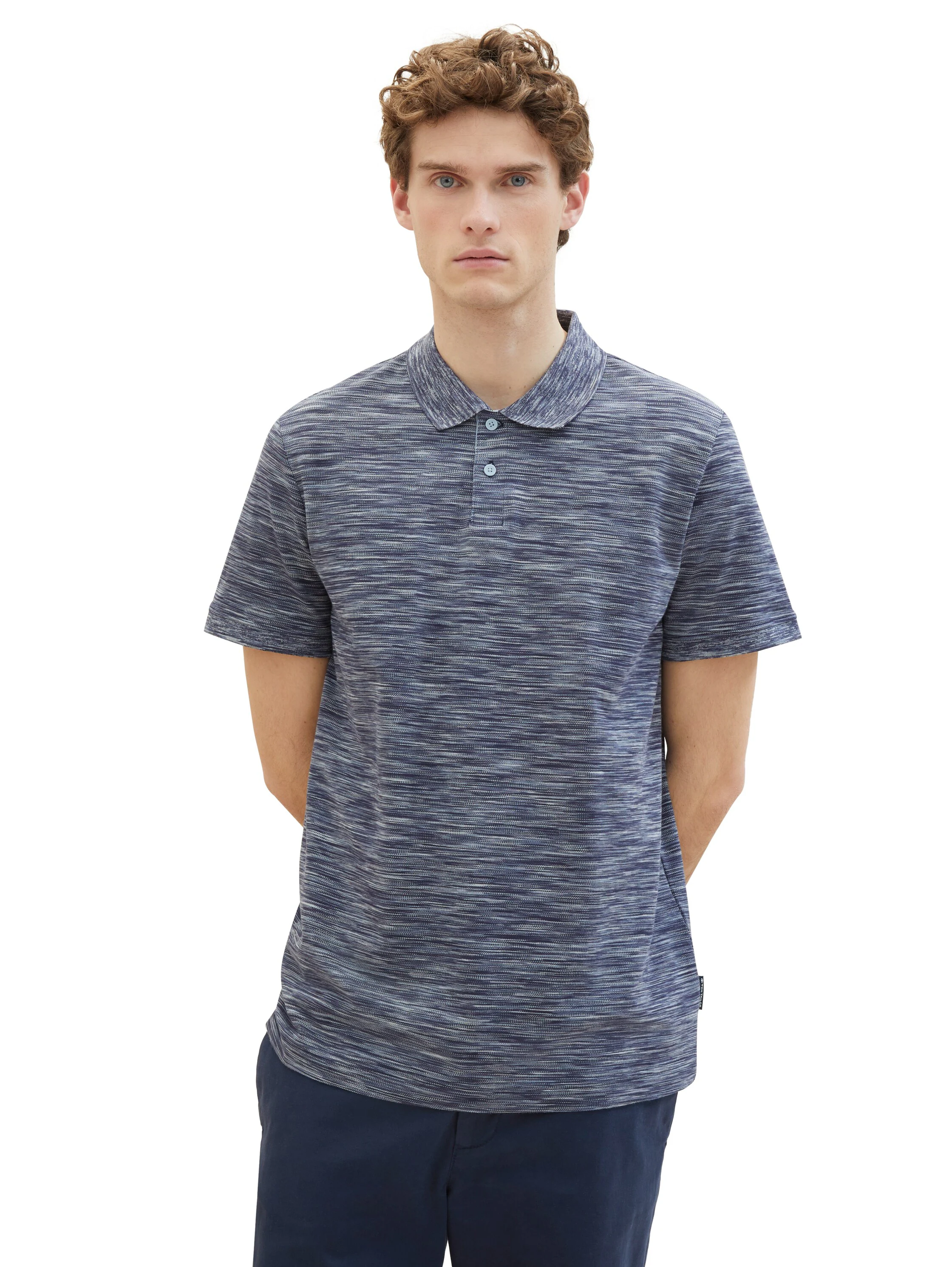 TOM TAILOR Poloshirt mit Melange Optik günstig online kaufen