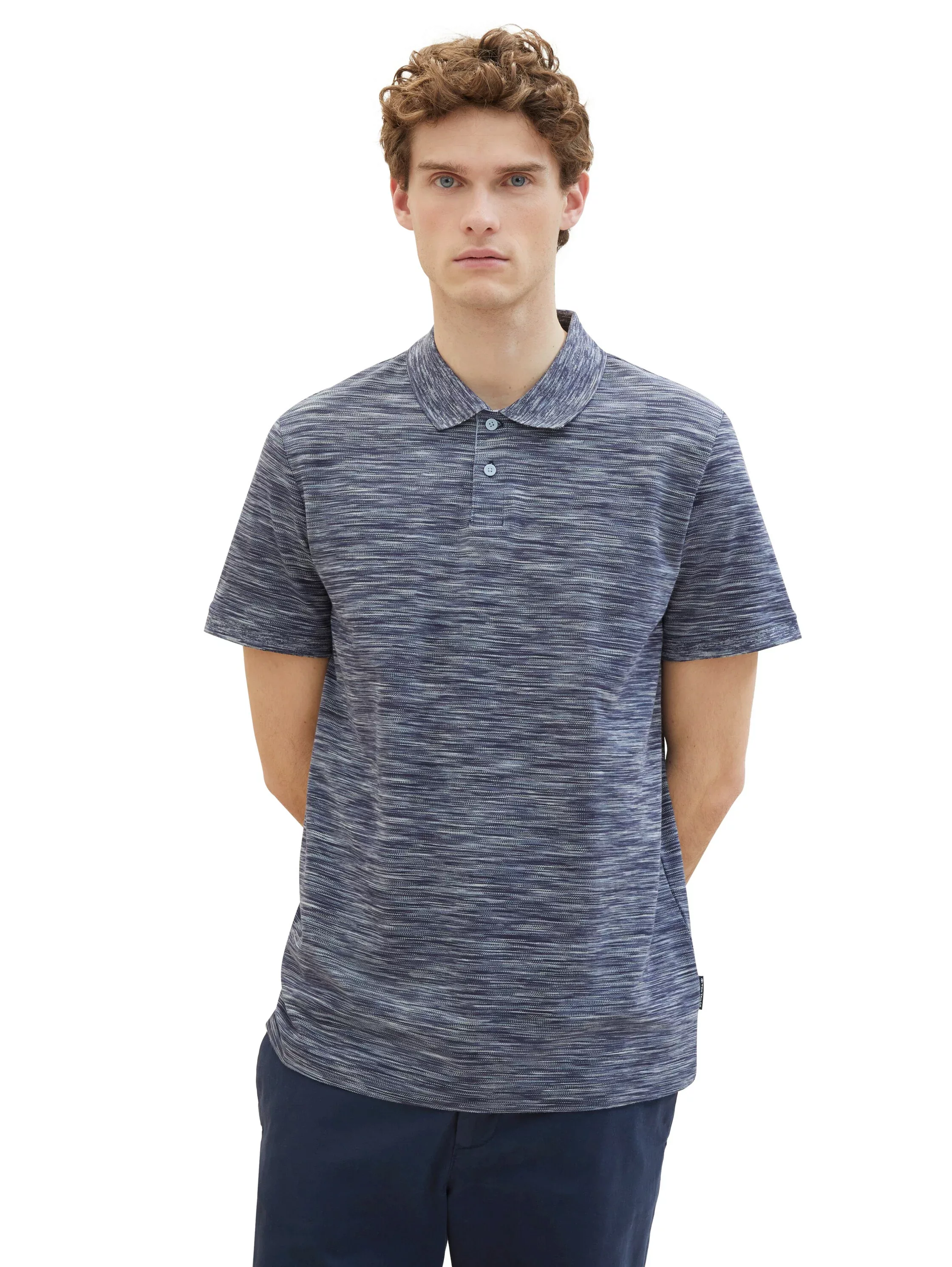 TOM TAILOR Poloshirt, mit Melange Optik günstig online kaufen