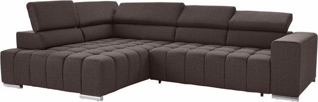 exxpo - sofa fashion Ecksofa "Elias, aktuelle Kreuzsteppung im Sitz, bequem günstig online kaufen