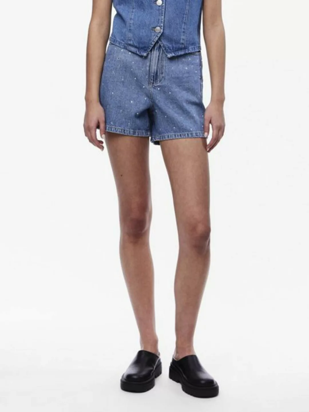 pieces Jeansshorts SKY (1-tlg) Ziersteine günstig online kaufen