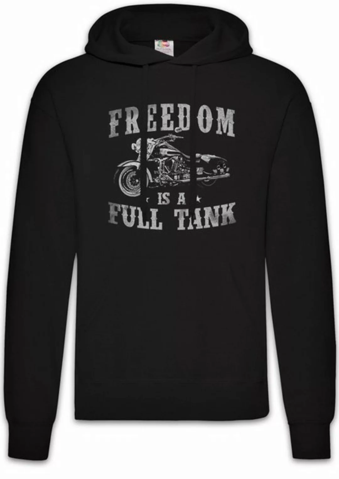 Urban Backwoods Hoodie Freedom Is A Full Tank Biker Herren Hoodie Motorcycl günstig online kaufen